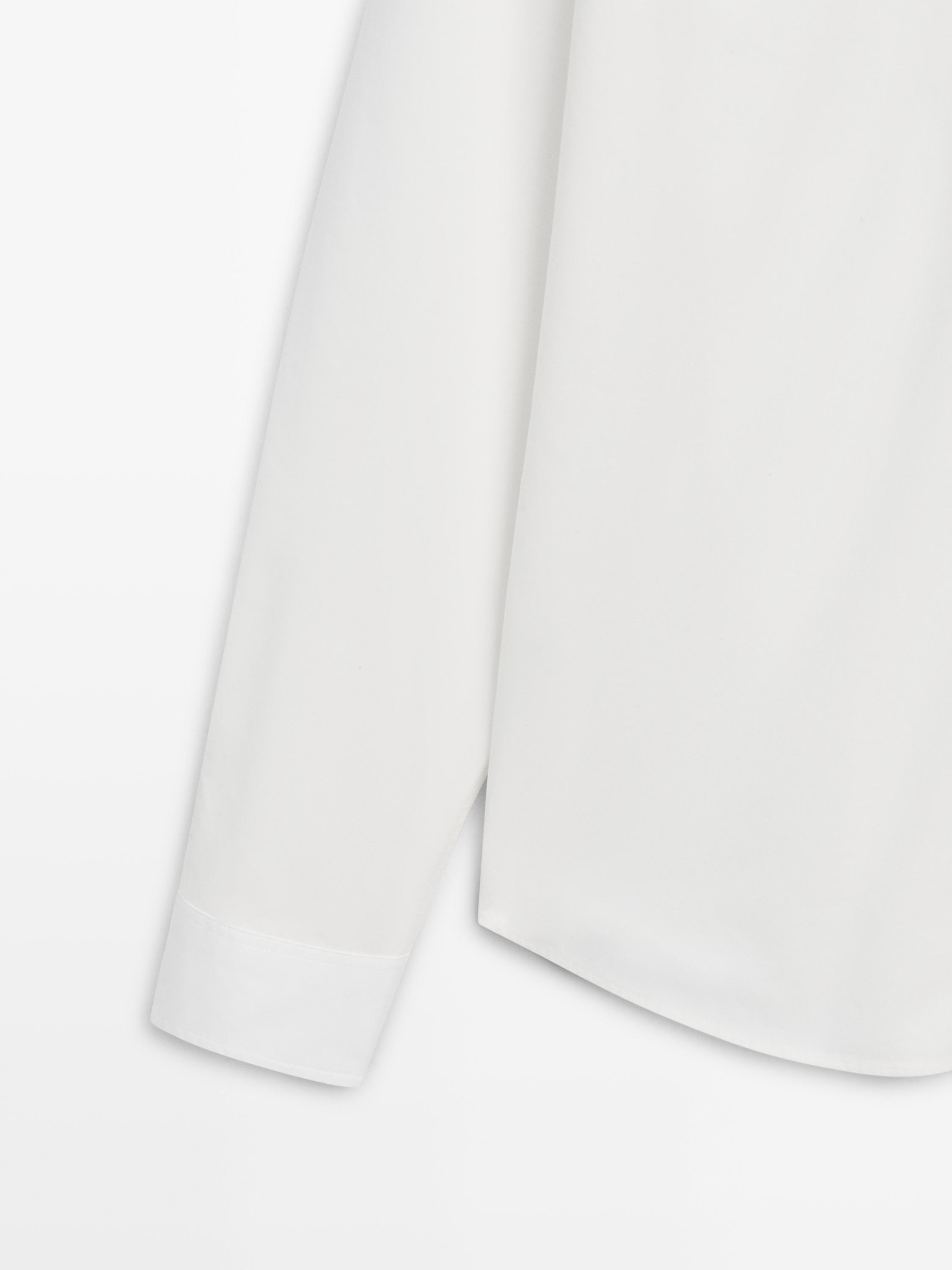 Regular fit 100% cotton shirt — Off white
