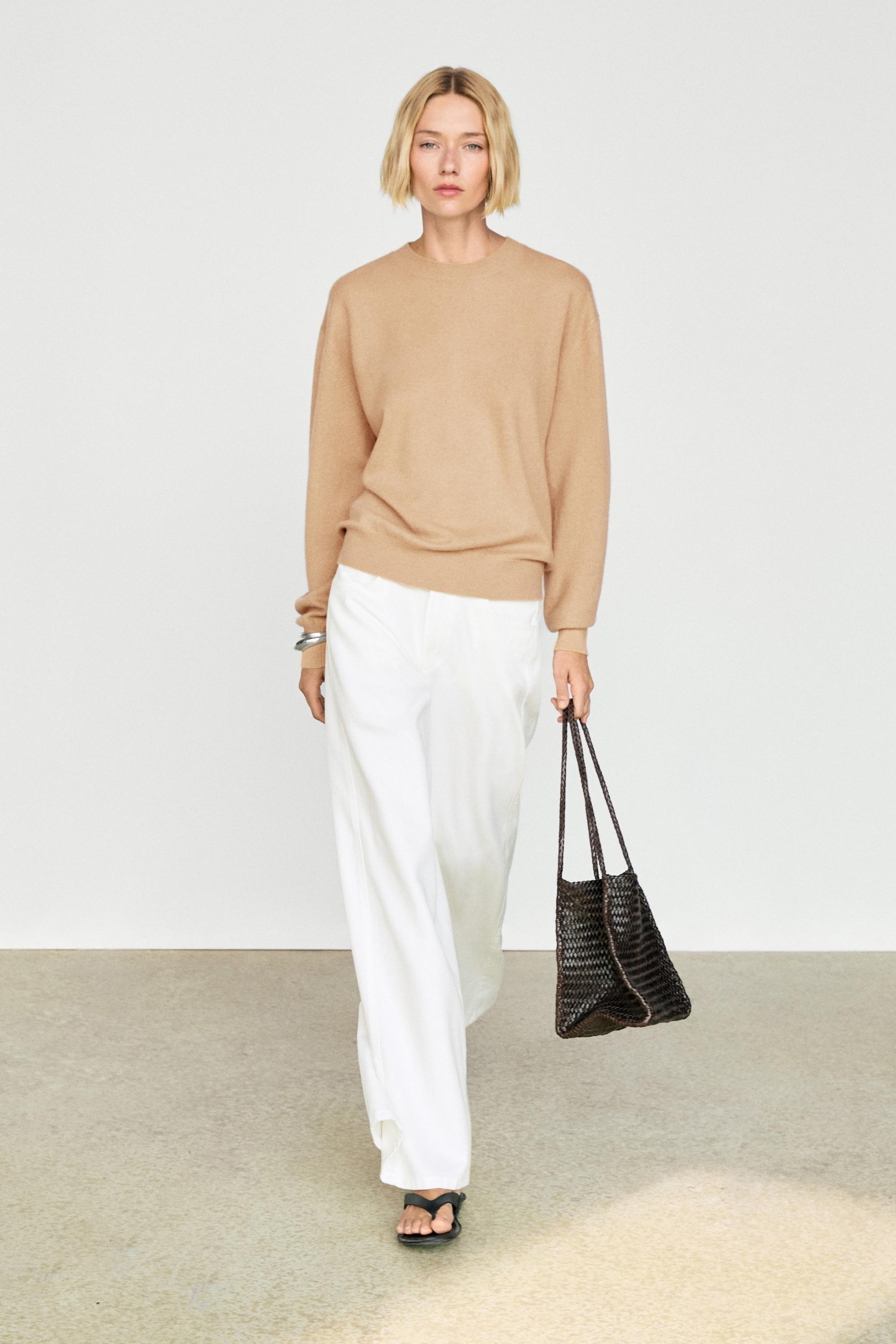 Pull 100 % cachemire manches longues