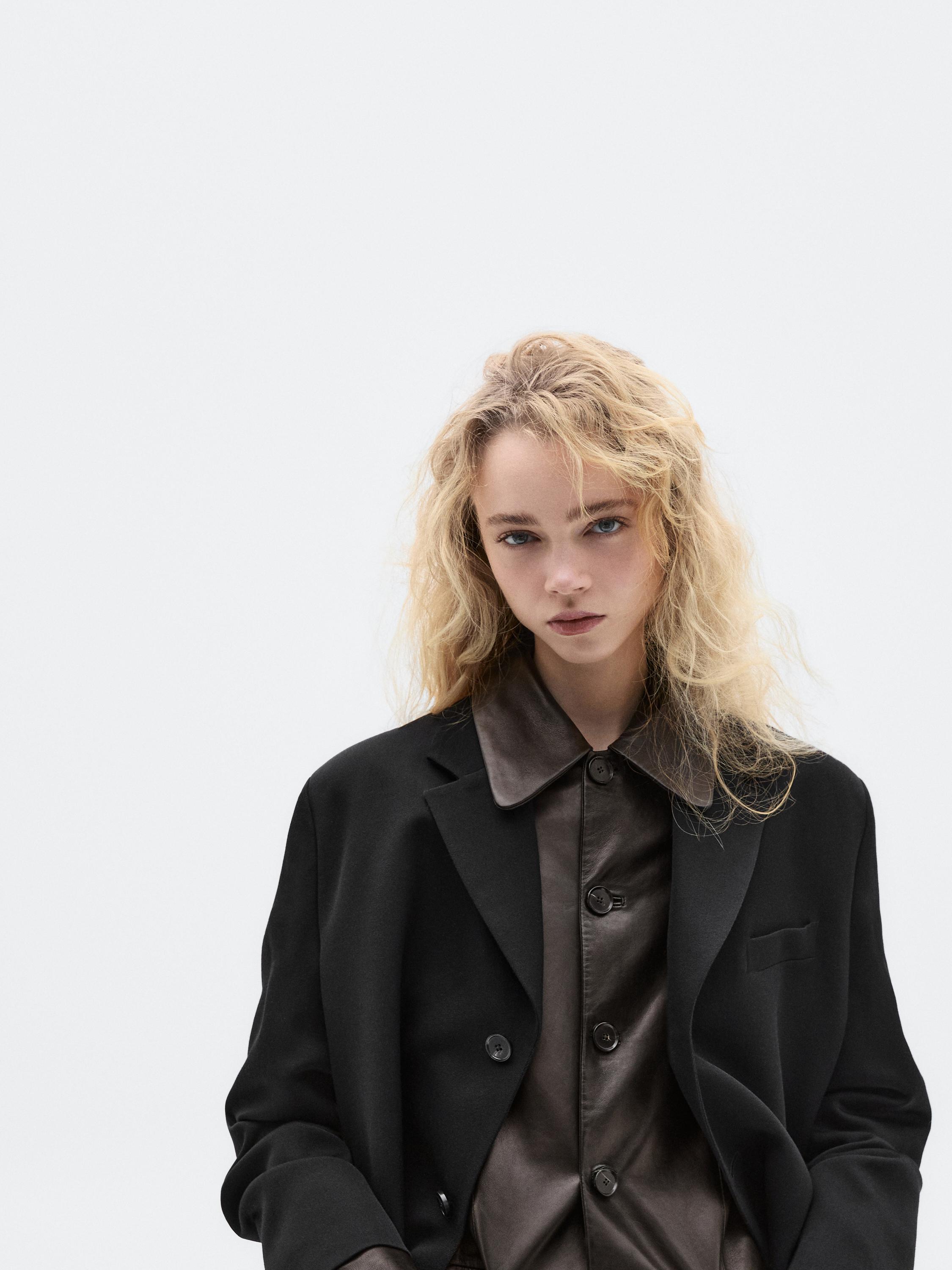 Manteau long 100 % laine - LIMITED