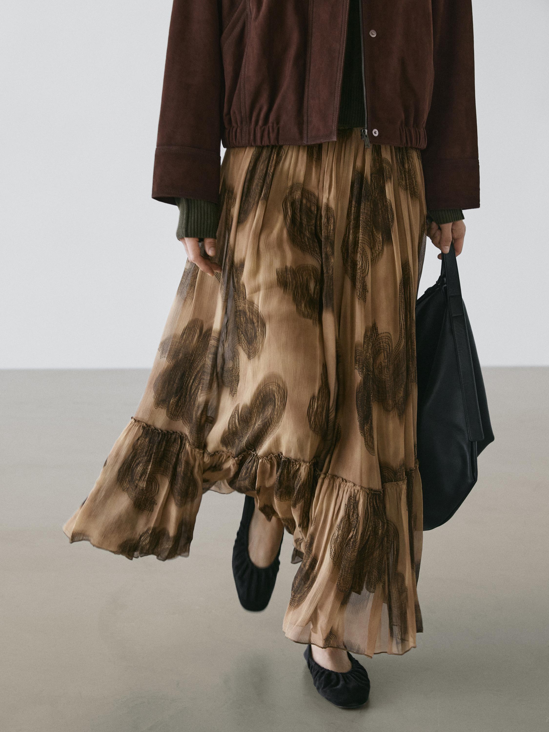 佩斯利印花長裙