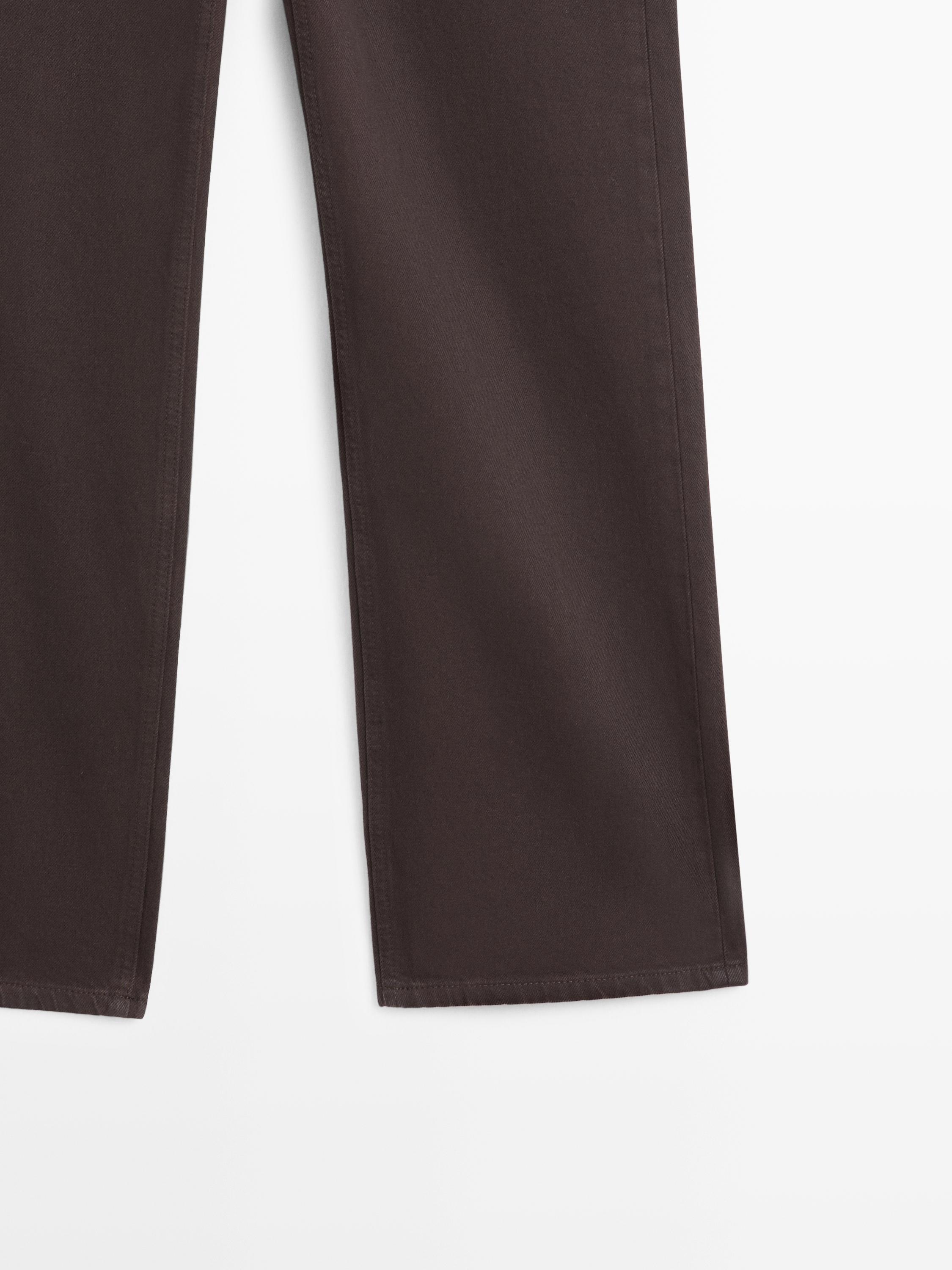 Wide-leg jeans — Chocolate