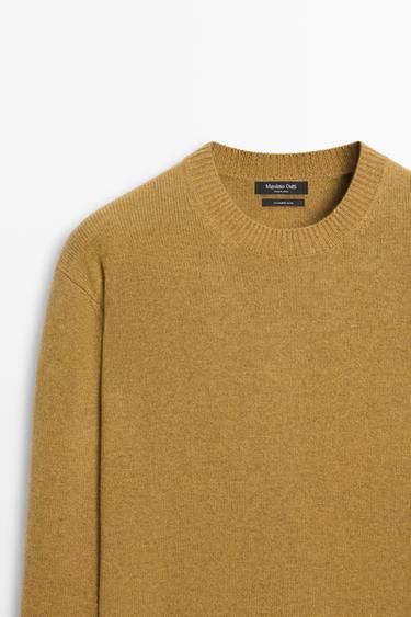 Cashmere round neck knit sweater — OCHRE 4