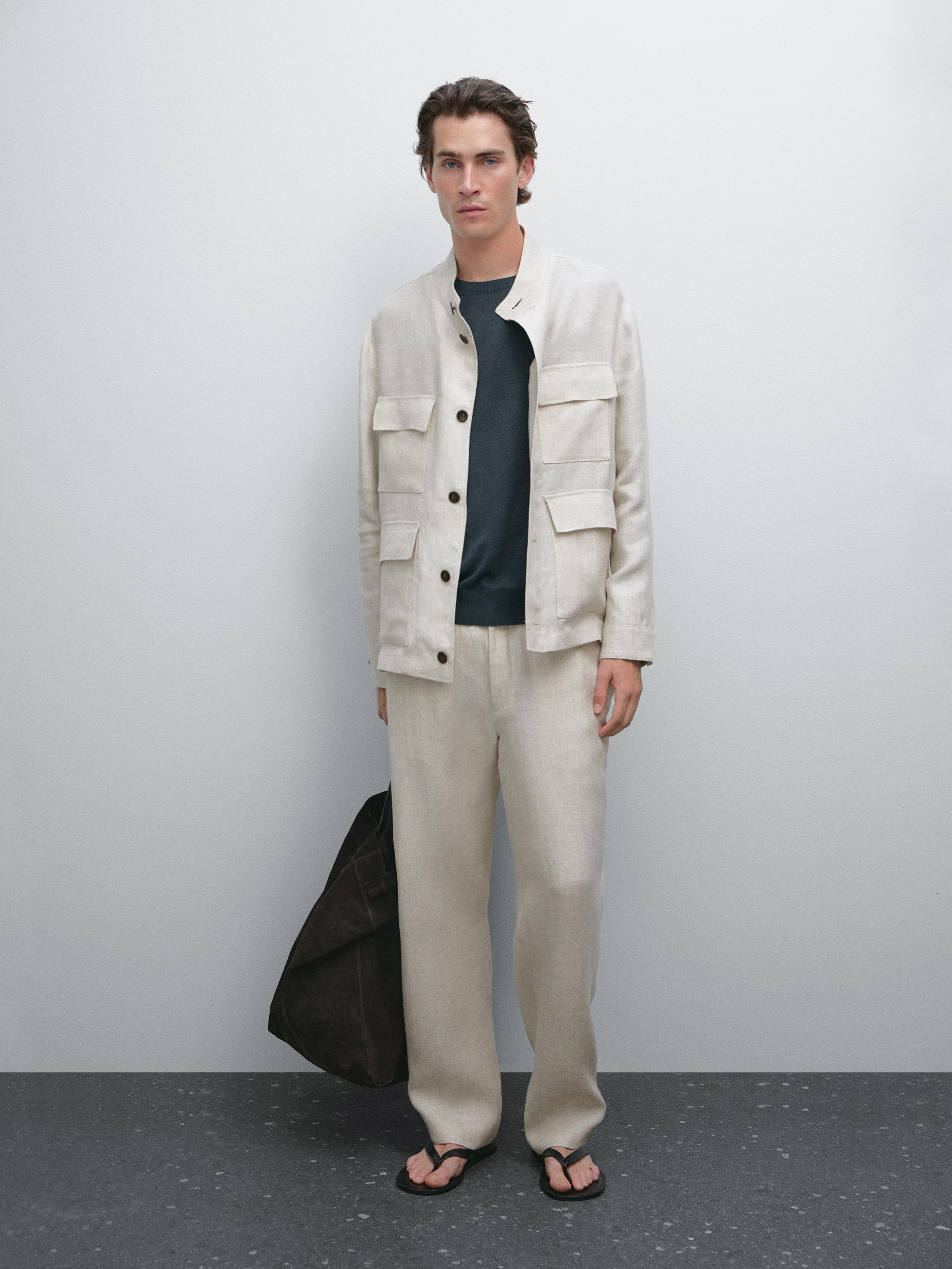 Pantalón lino total look