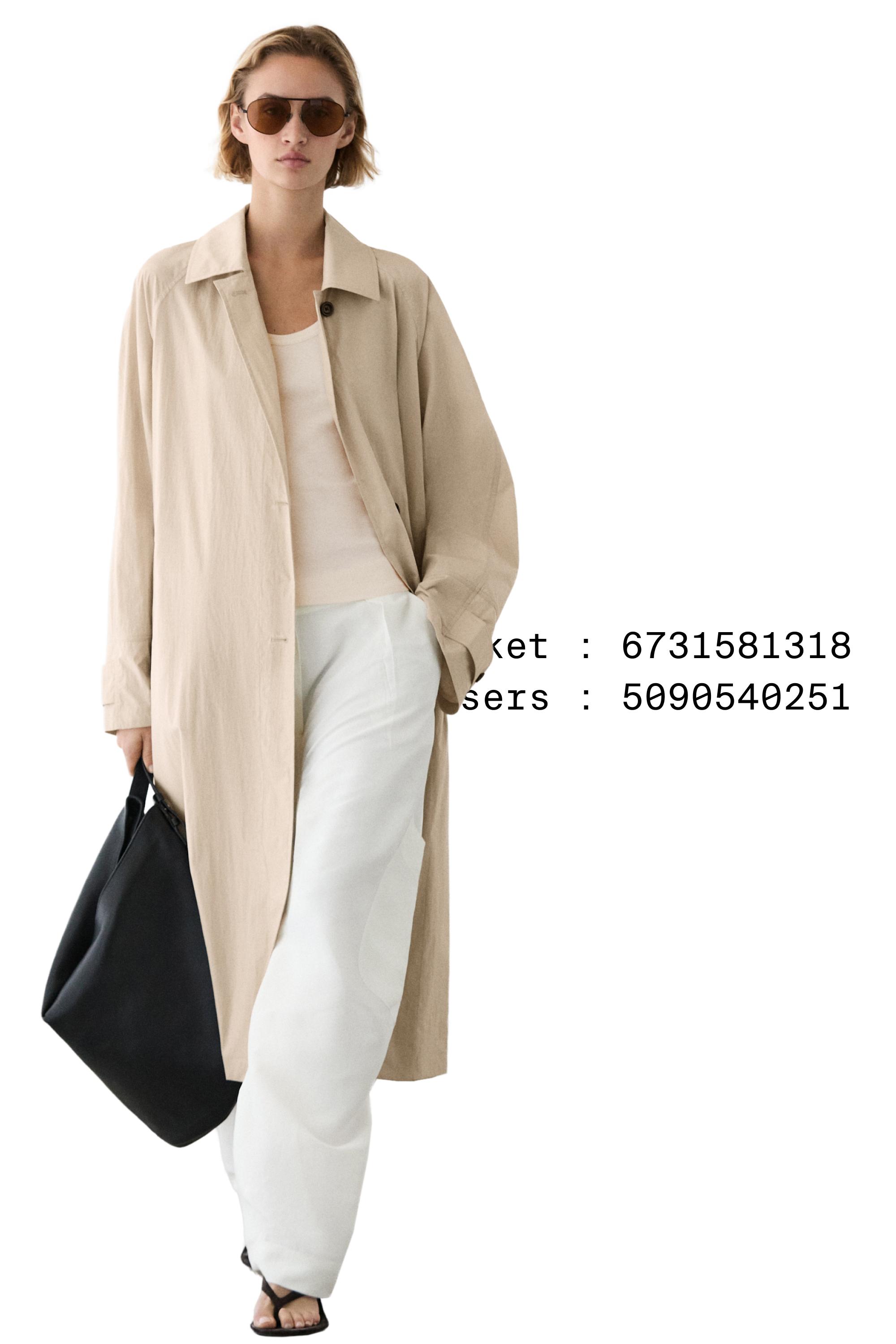 Long flowing trench coat — Beige
