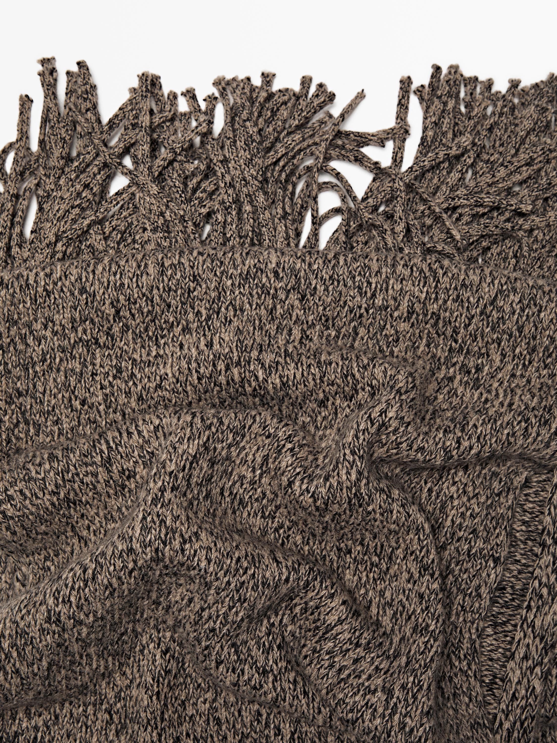 Mouliné-Schal aus 100 % Kaschmir