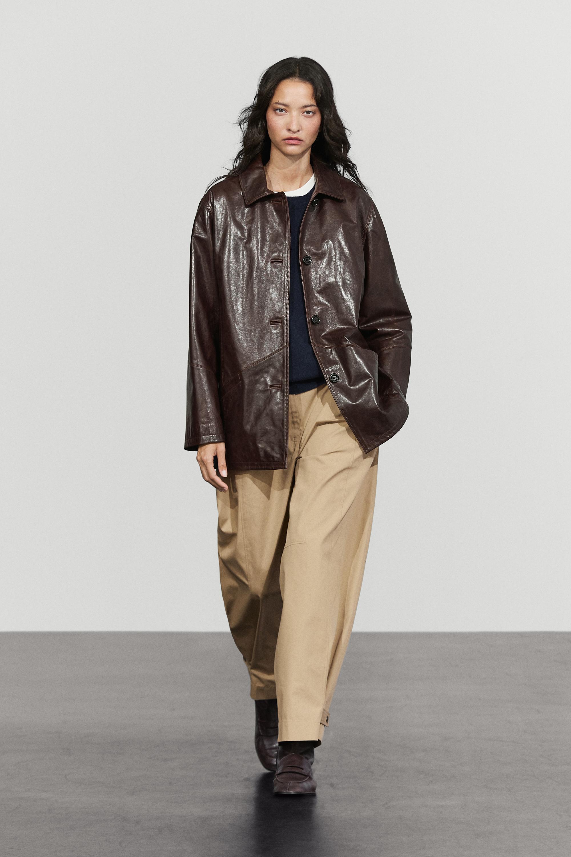 Leather nappa jacket