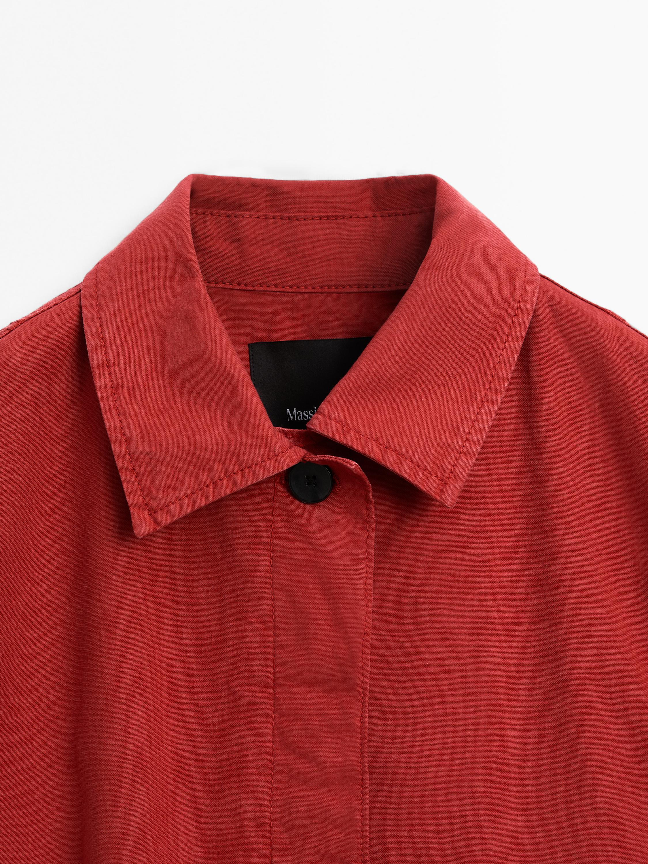 100% cotton trench coat