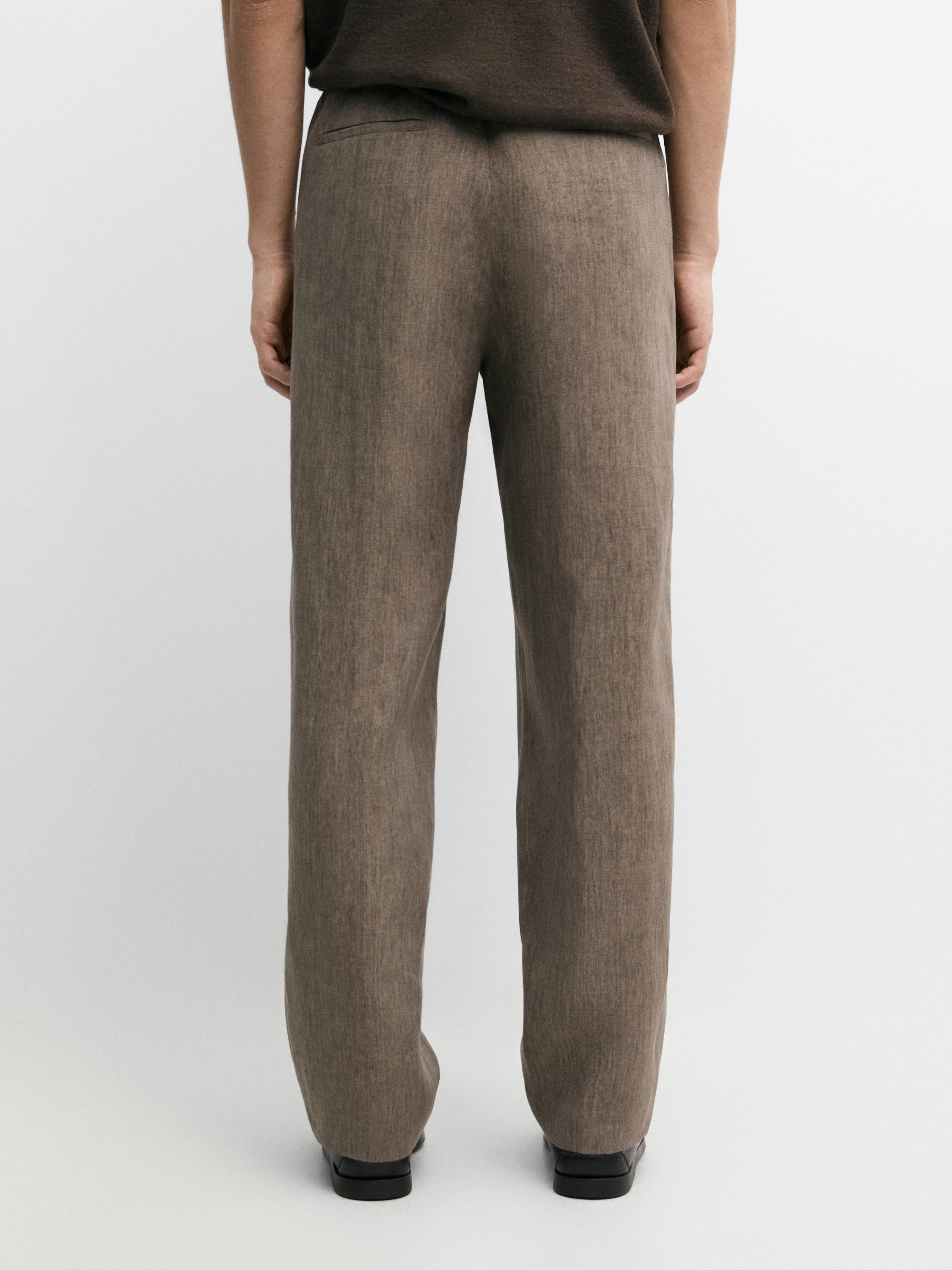 Linen suit trousers — OCHRE