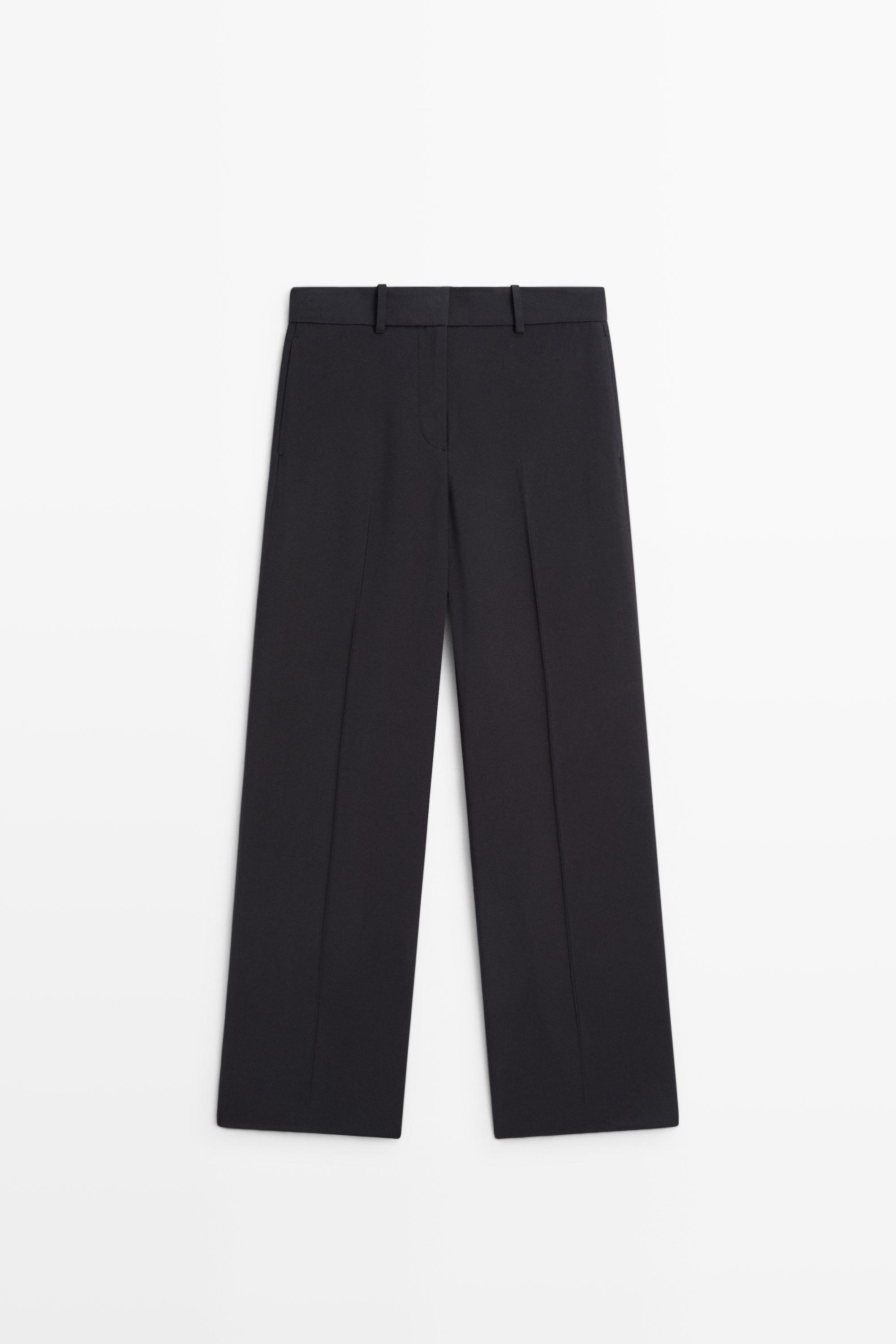 Flowing straight-leg pants
