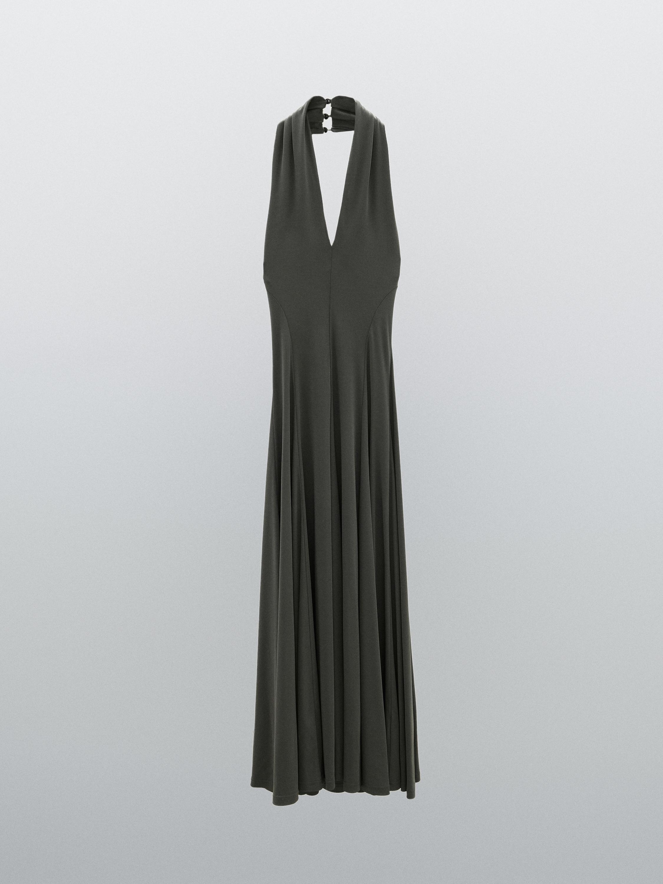 Long flowing halter-neck dress - STUDIO