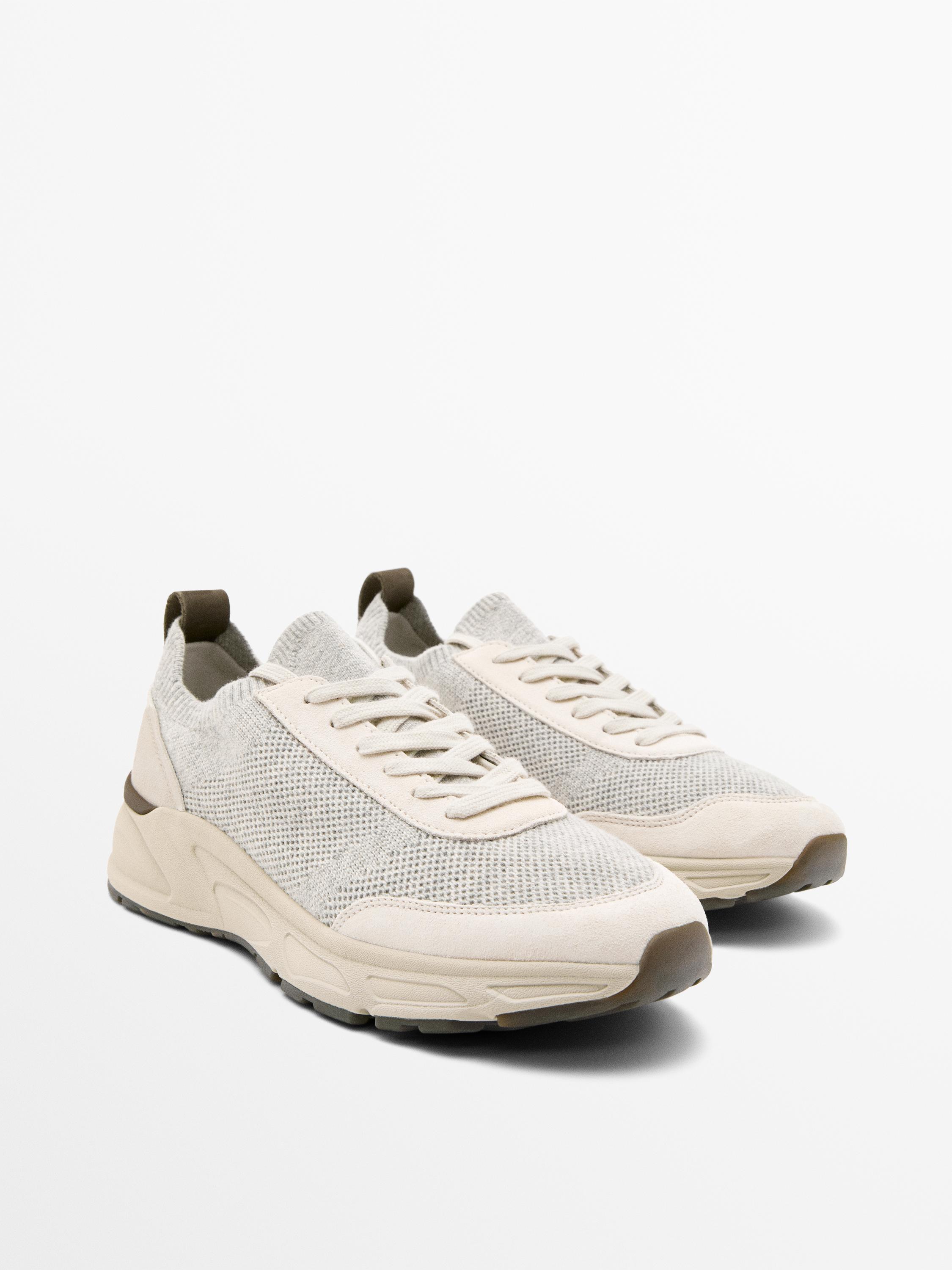 Кроссовки из комбинированных тканей