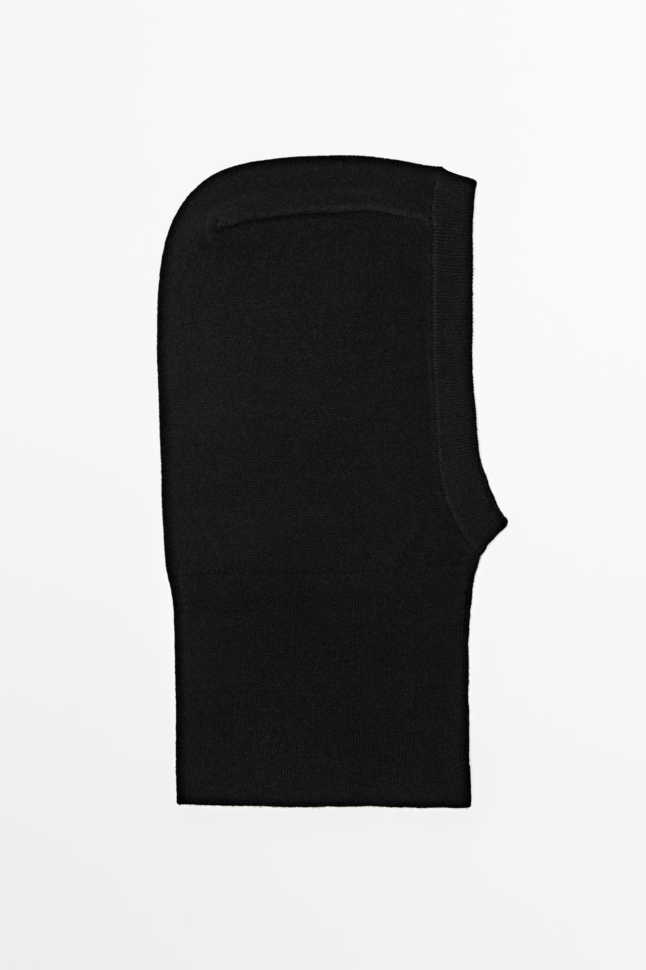 100% cashmere balaclava — BLACK