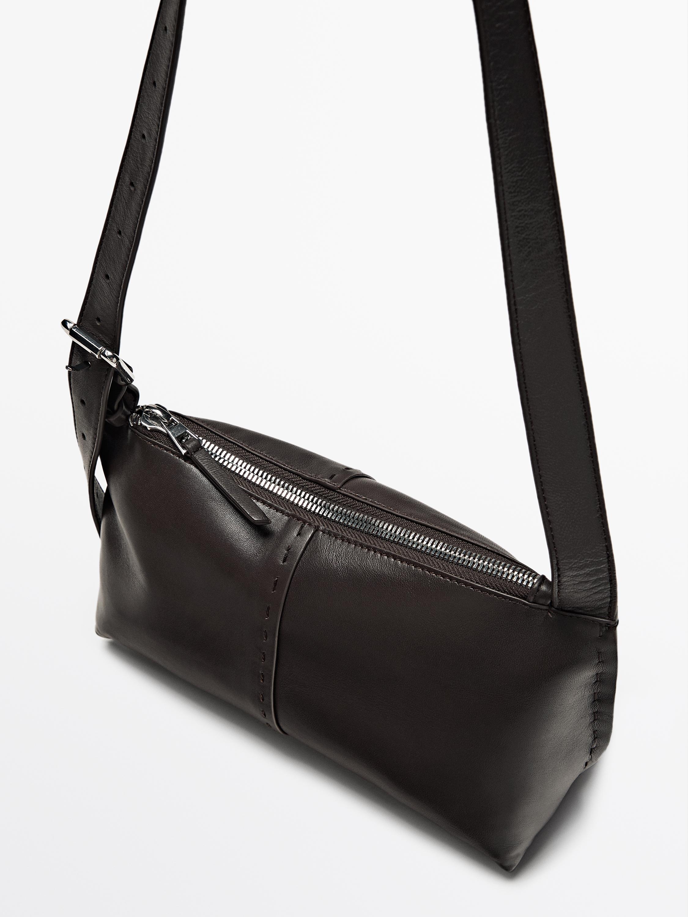 Nappa leather mini crossbody bag