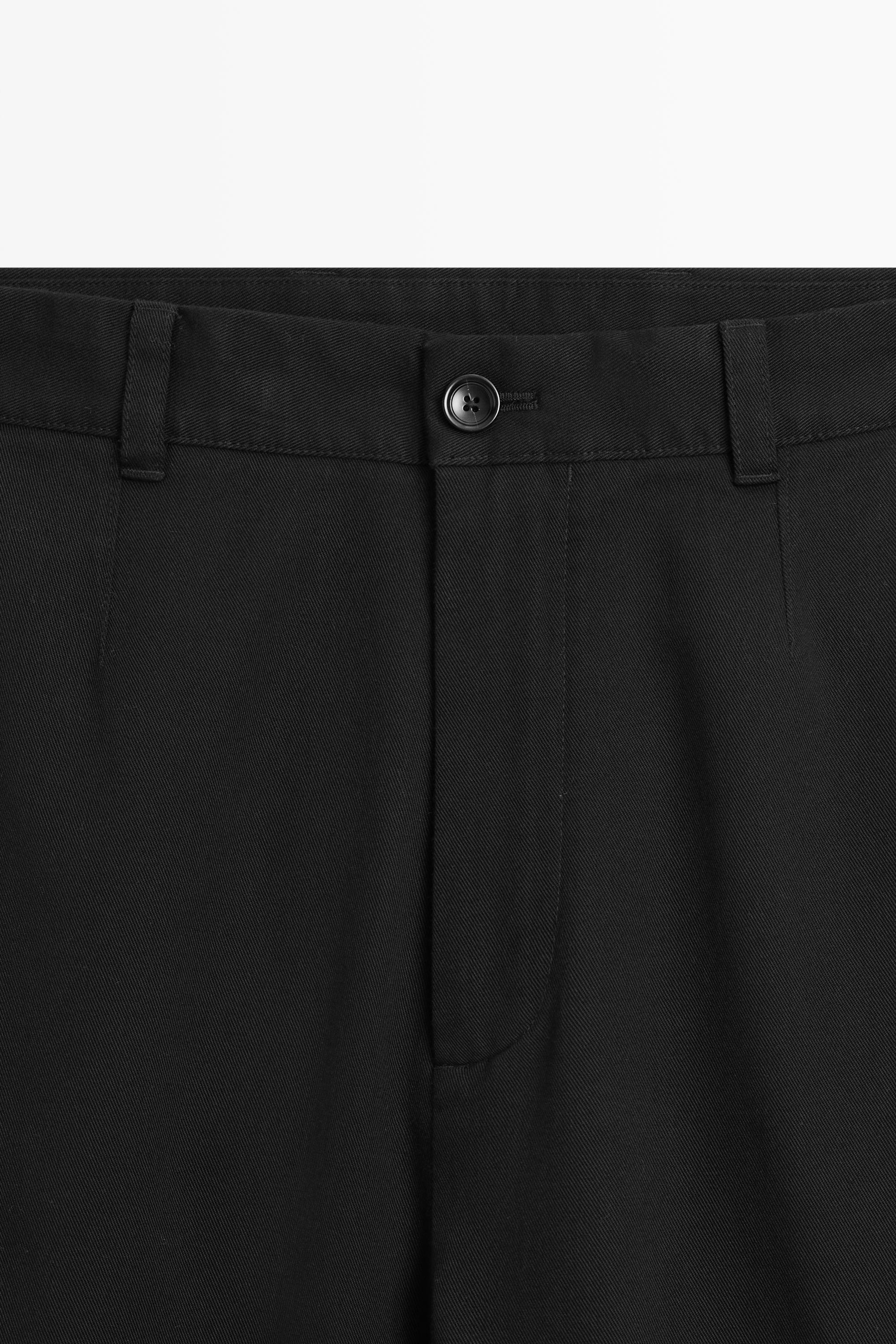 Barrel fit pants — BLACK