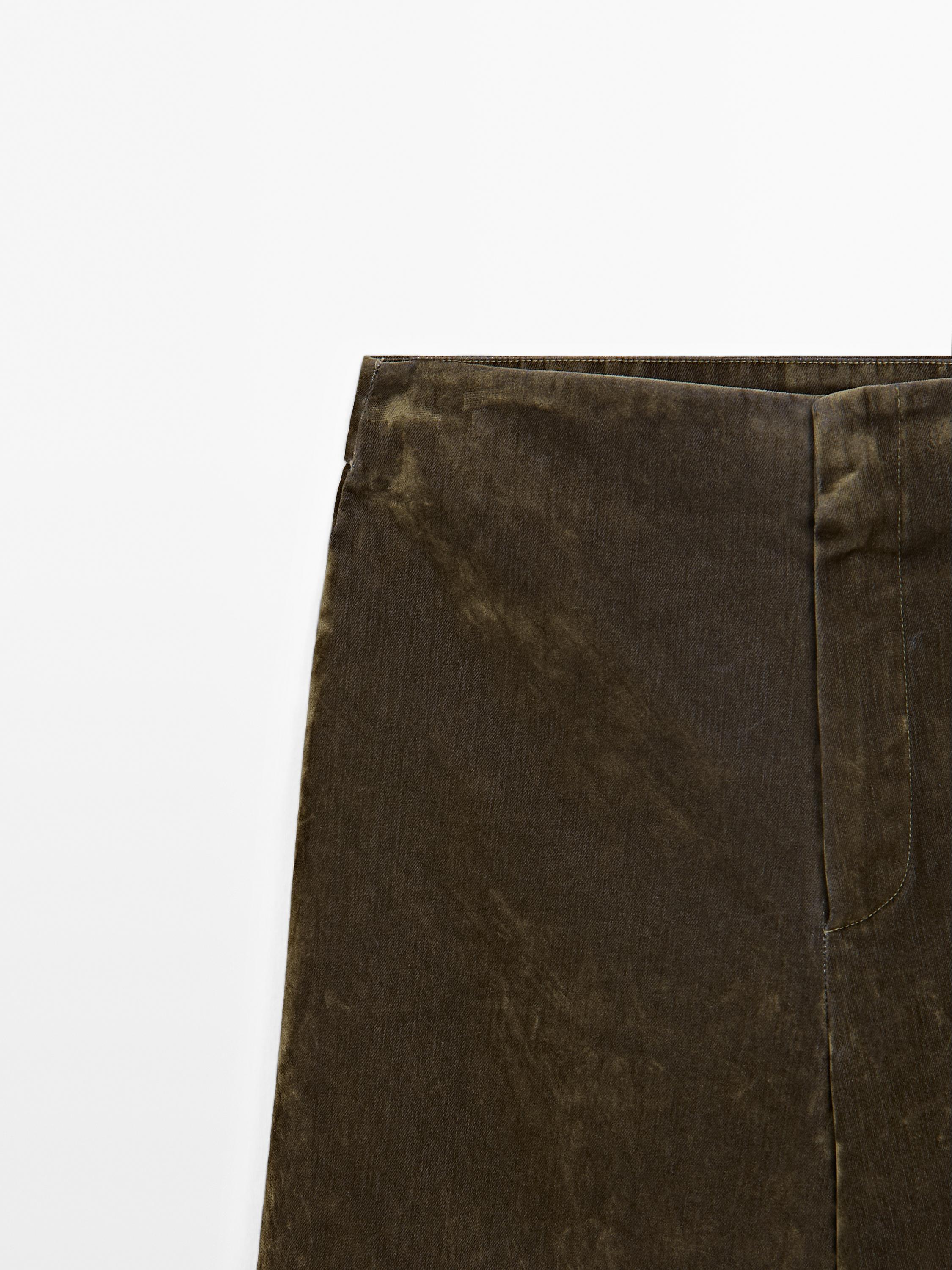 Velvet flared trousers - Studio