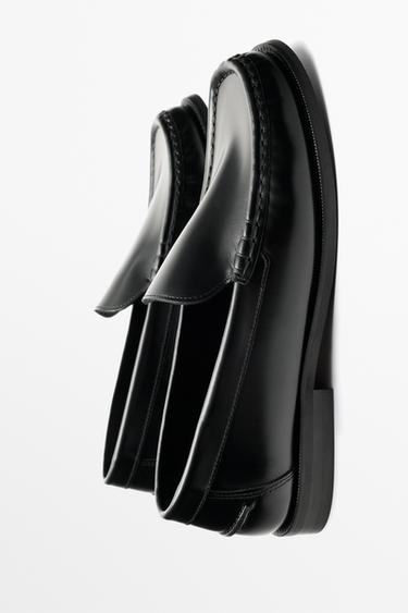 Smooth leather loafer — BLACK 4