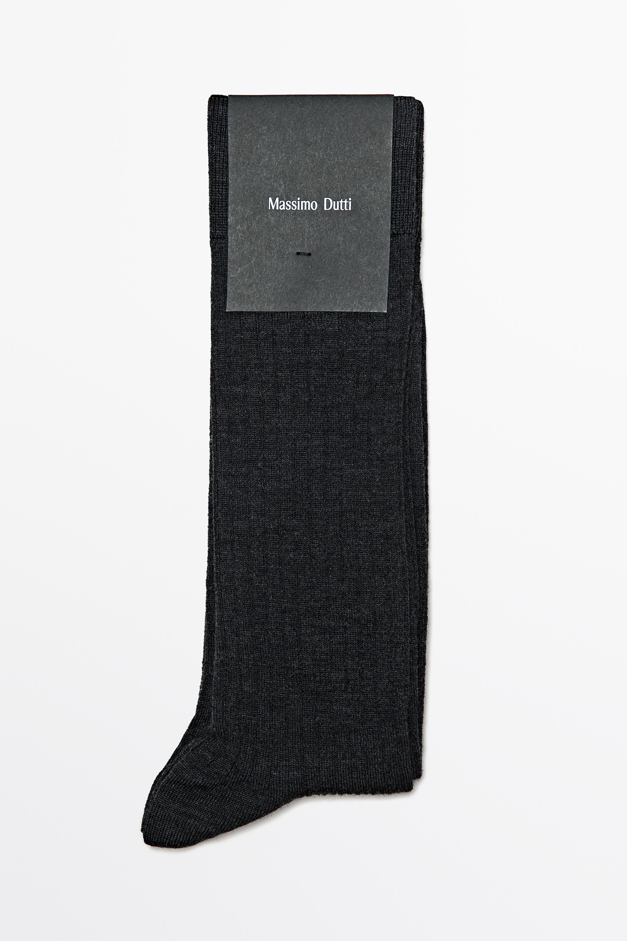 Chaussettes habillées côtelées