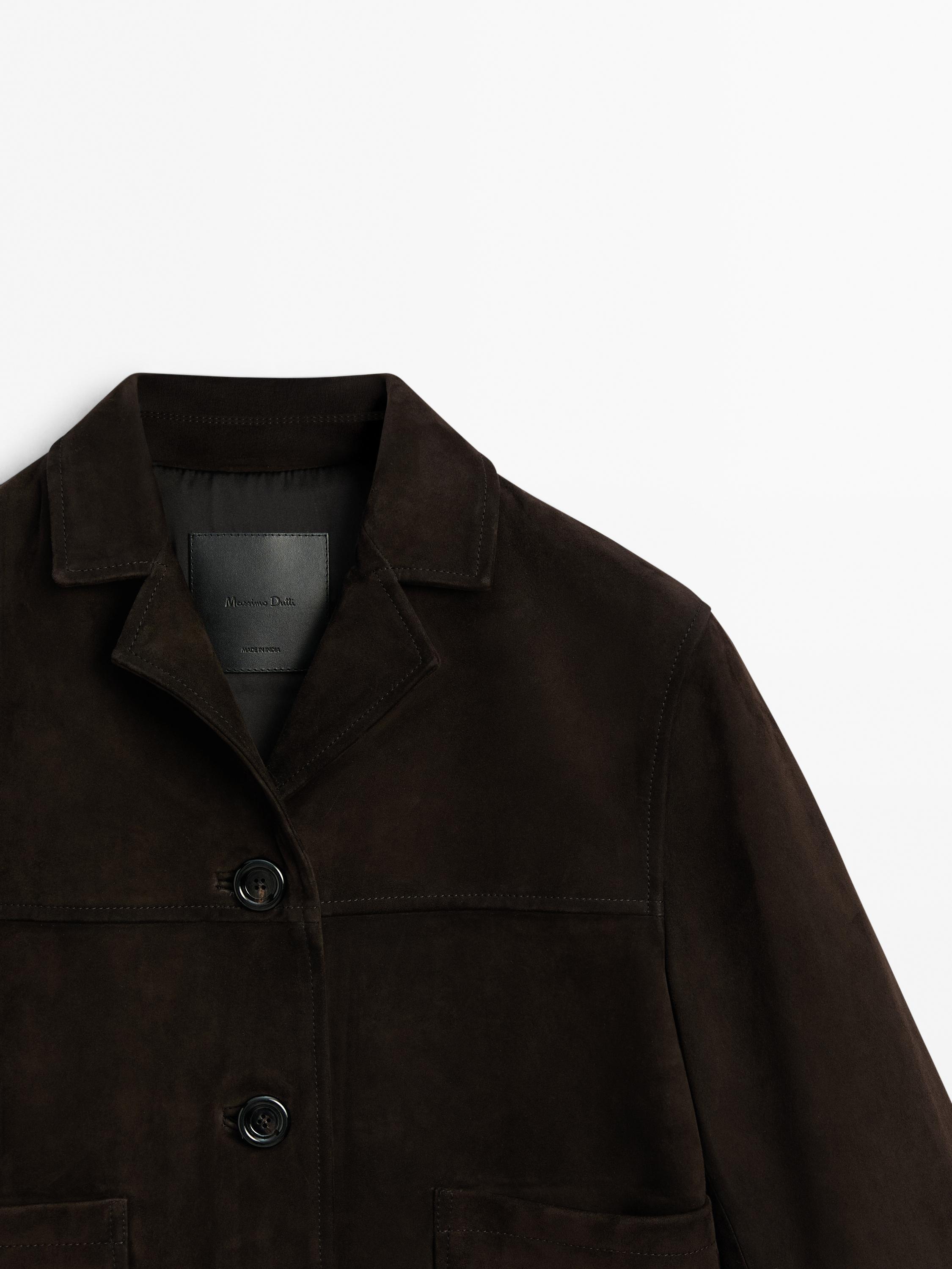 Chaqueta corta piel ante