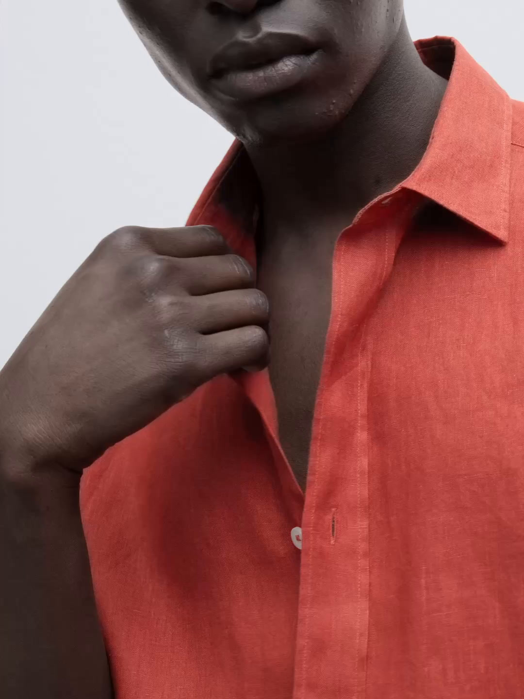 100% linen slim fit shirt