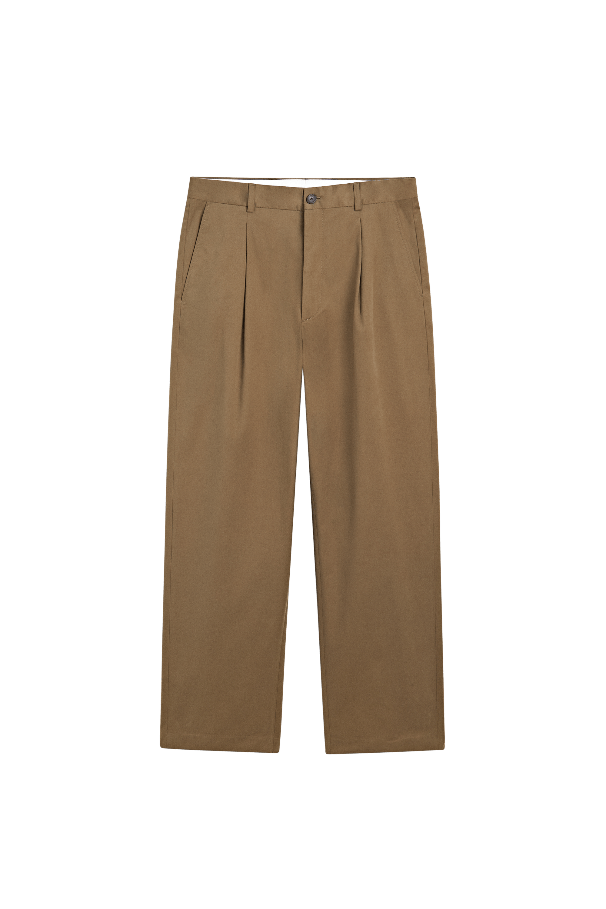 Massimo Dutti Pamuk karışımlı relaxed fit pantolon görsel 5
