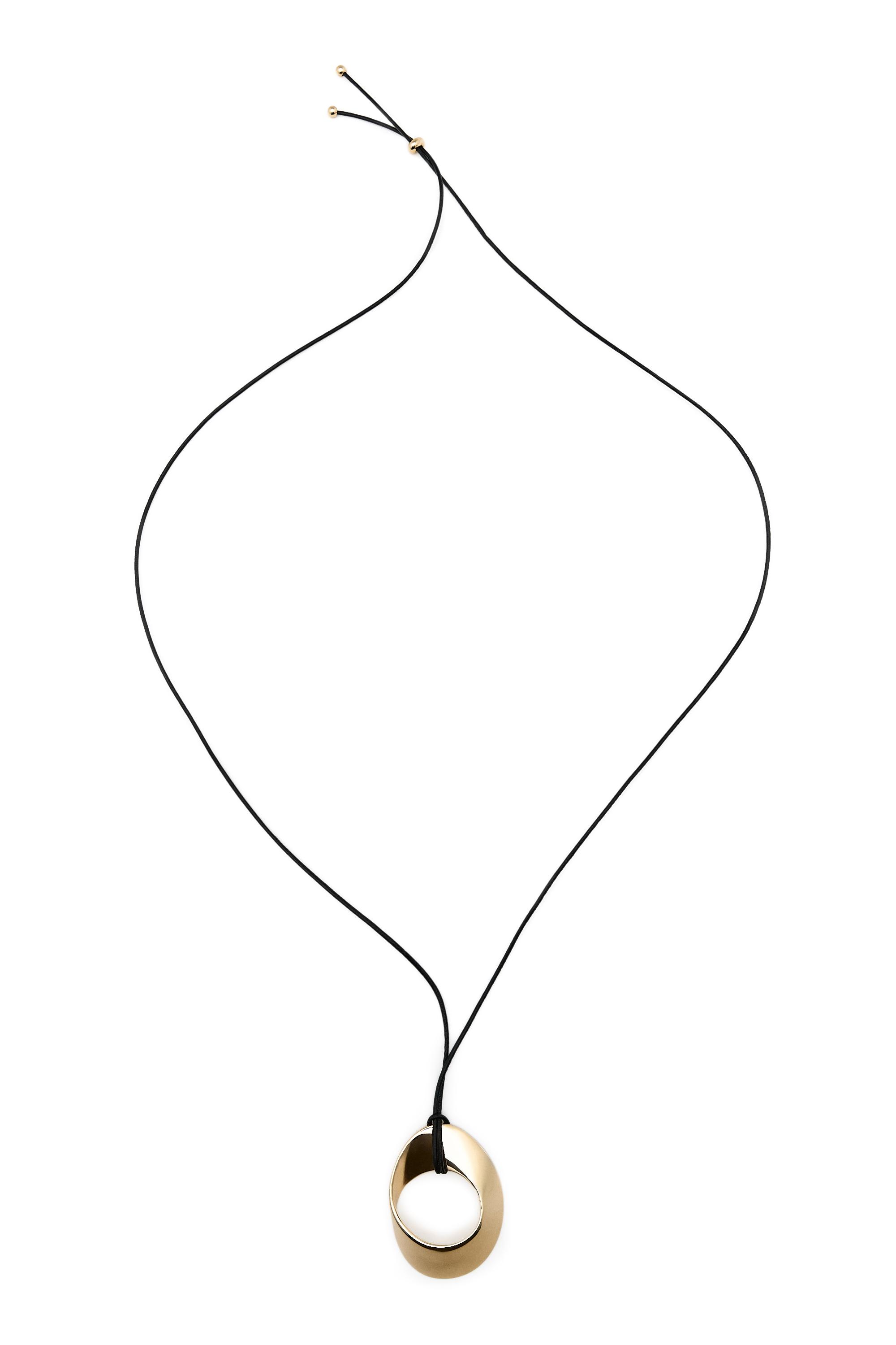 Twist hoop necklace — GOLDEN
