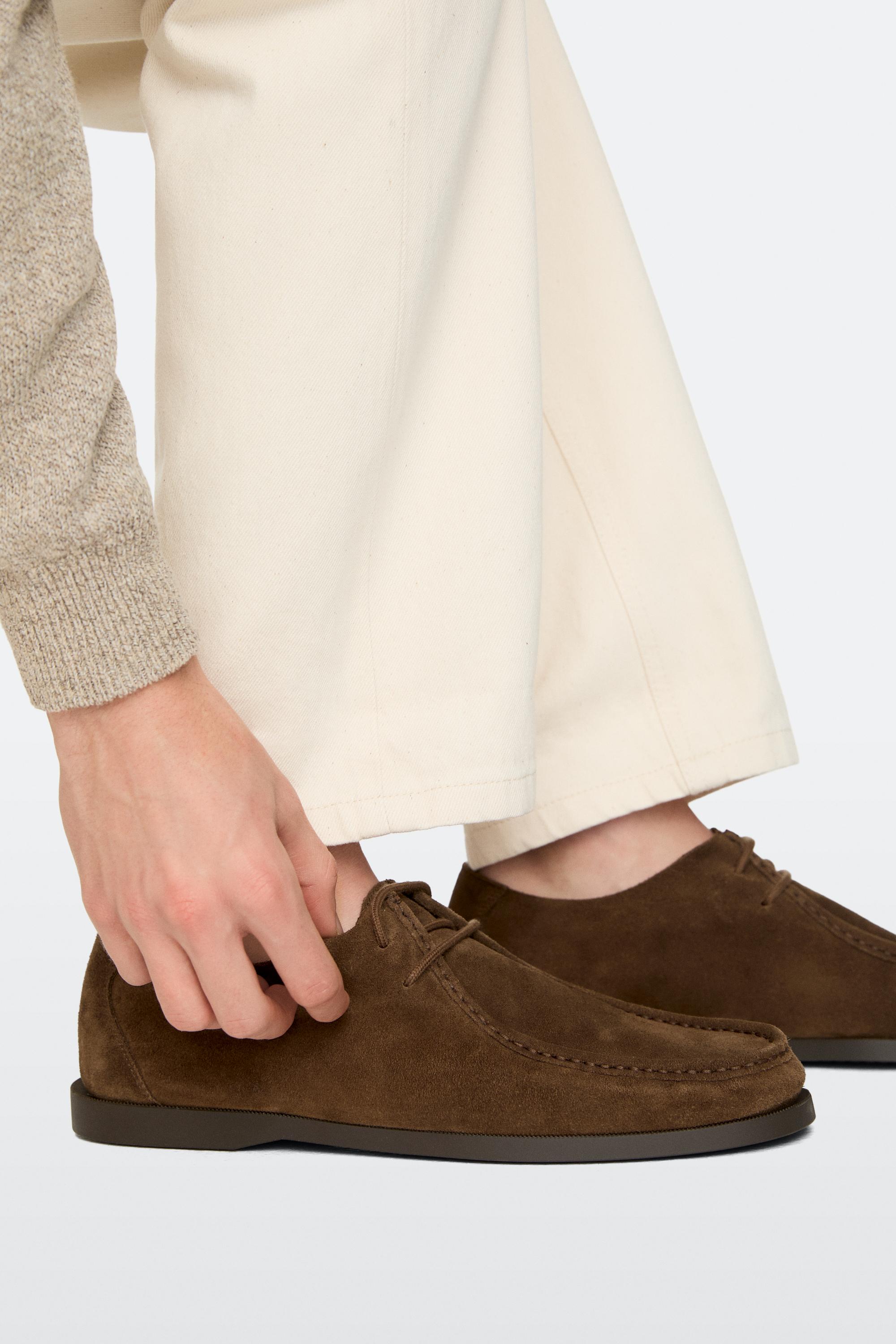 Soft leather boot-style shoes — OCHRE