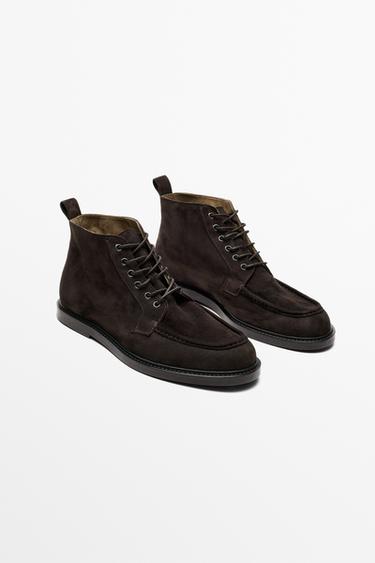 Soft suede ankle boot — BROWN 2