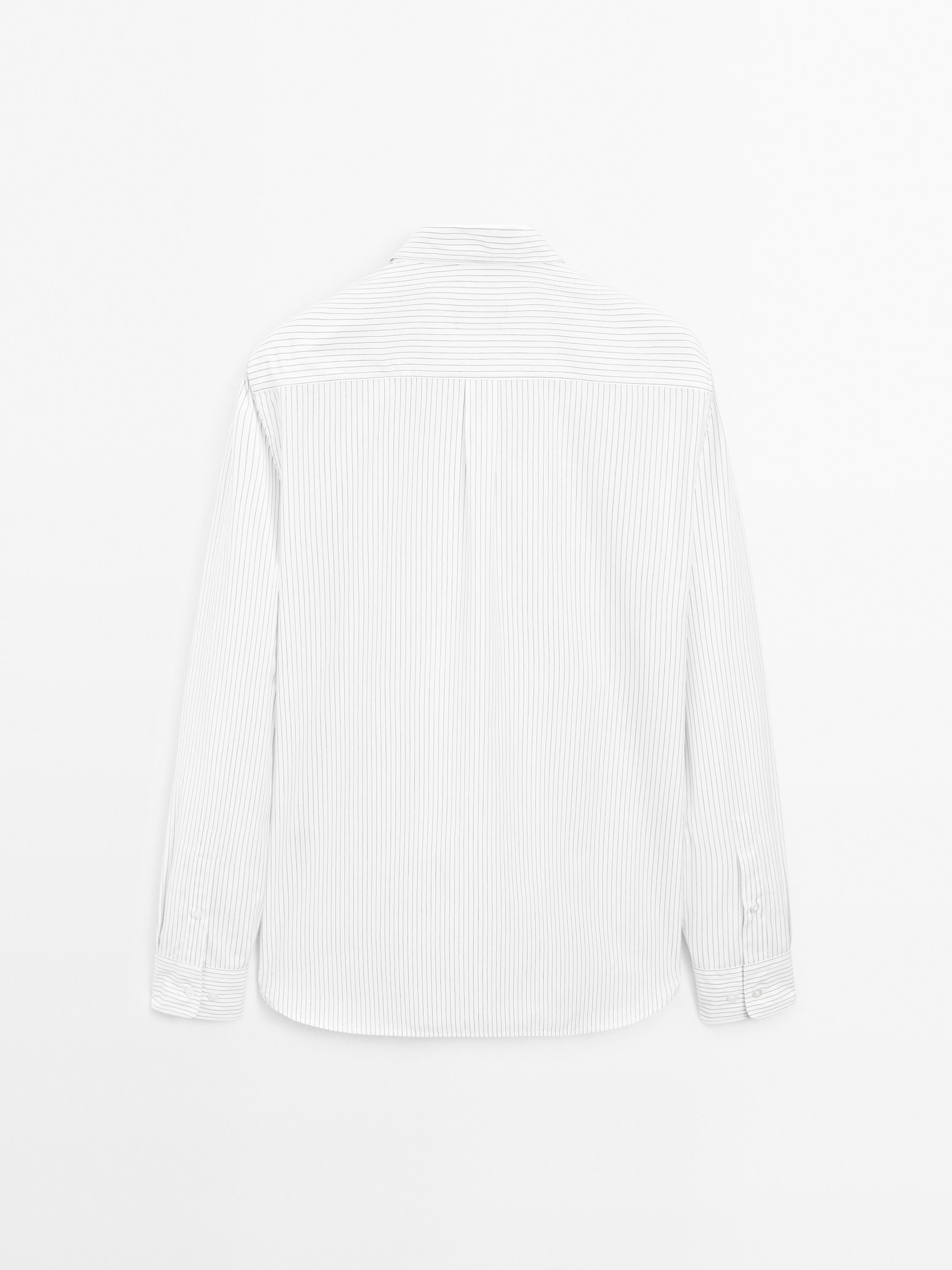 100% cotton regular fit poplin shirt