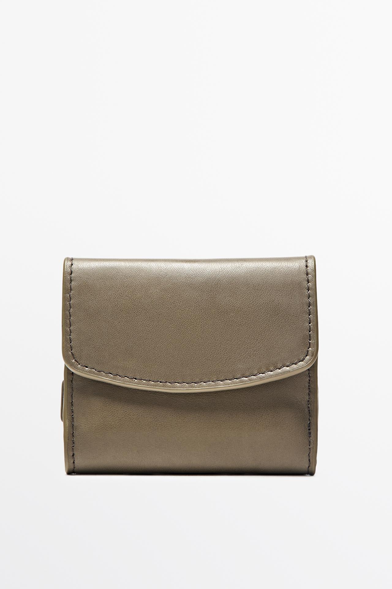 Mini nappa leather jewelry case — MOLE BROWN