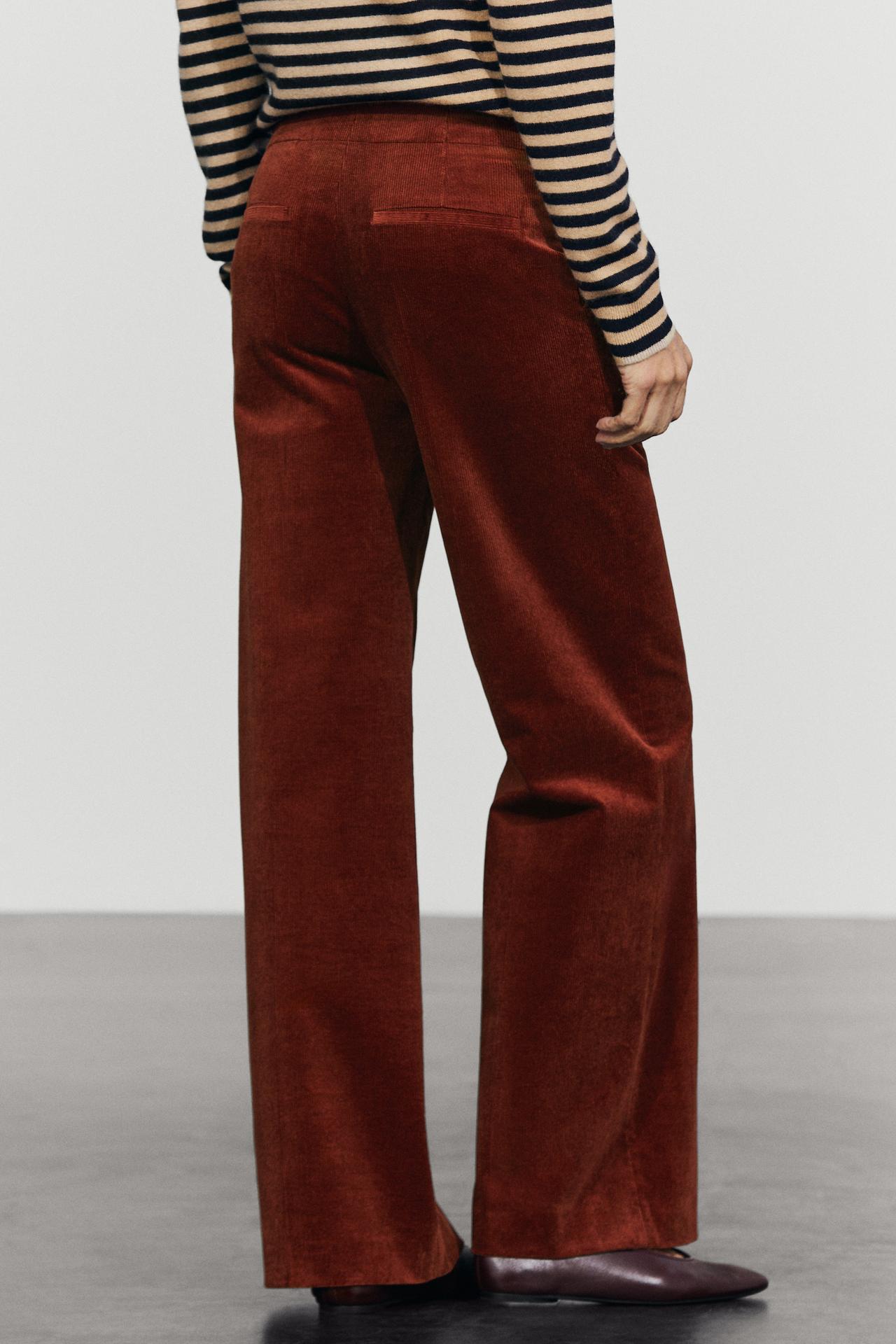 Palazzo corduroy pants — REDDISH