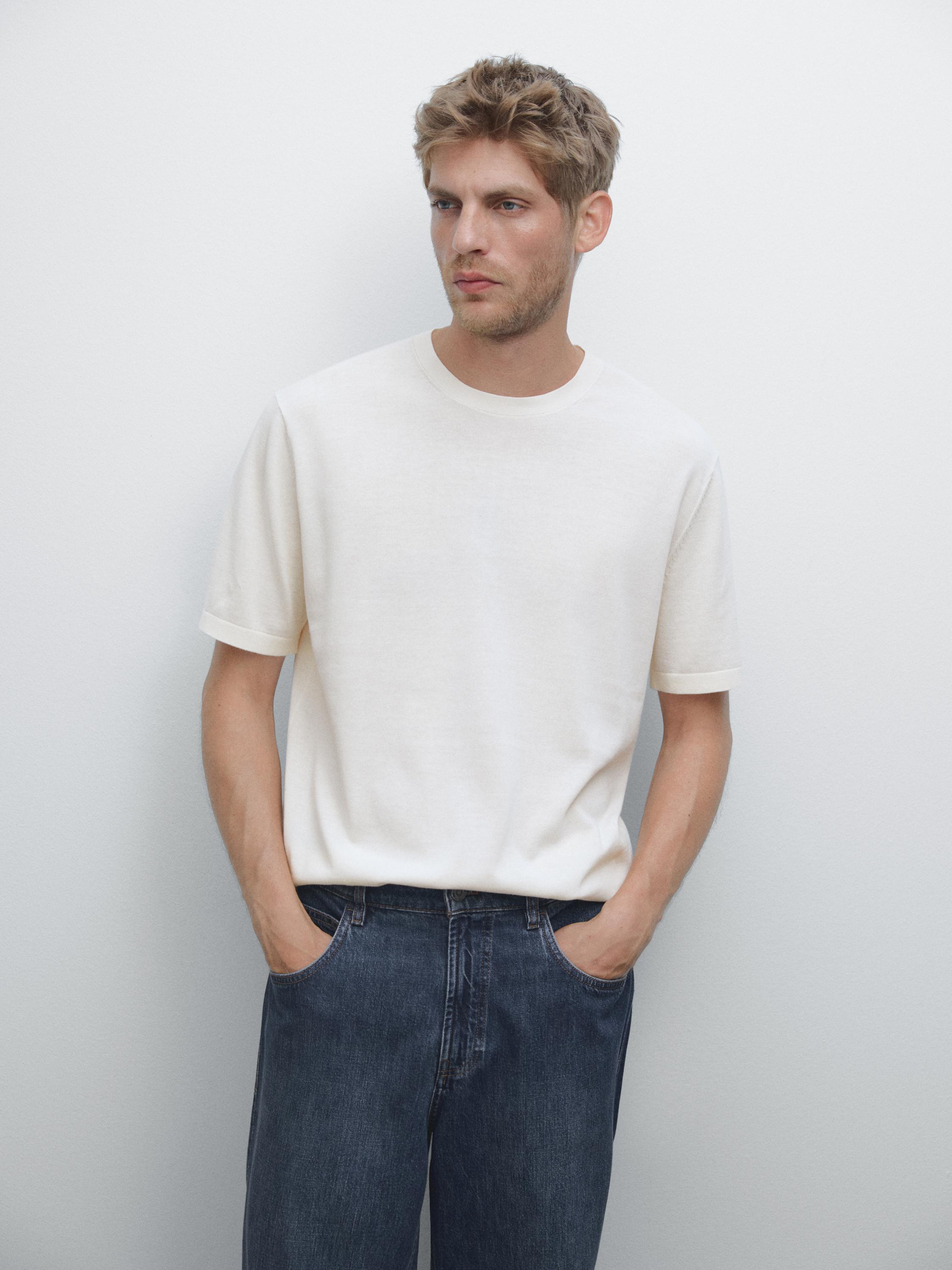 100% cotton knitted T-shirt