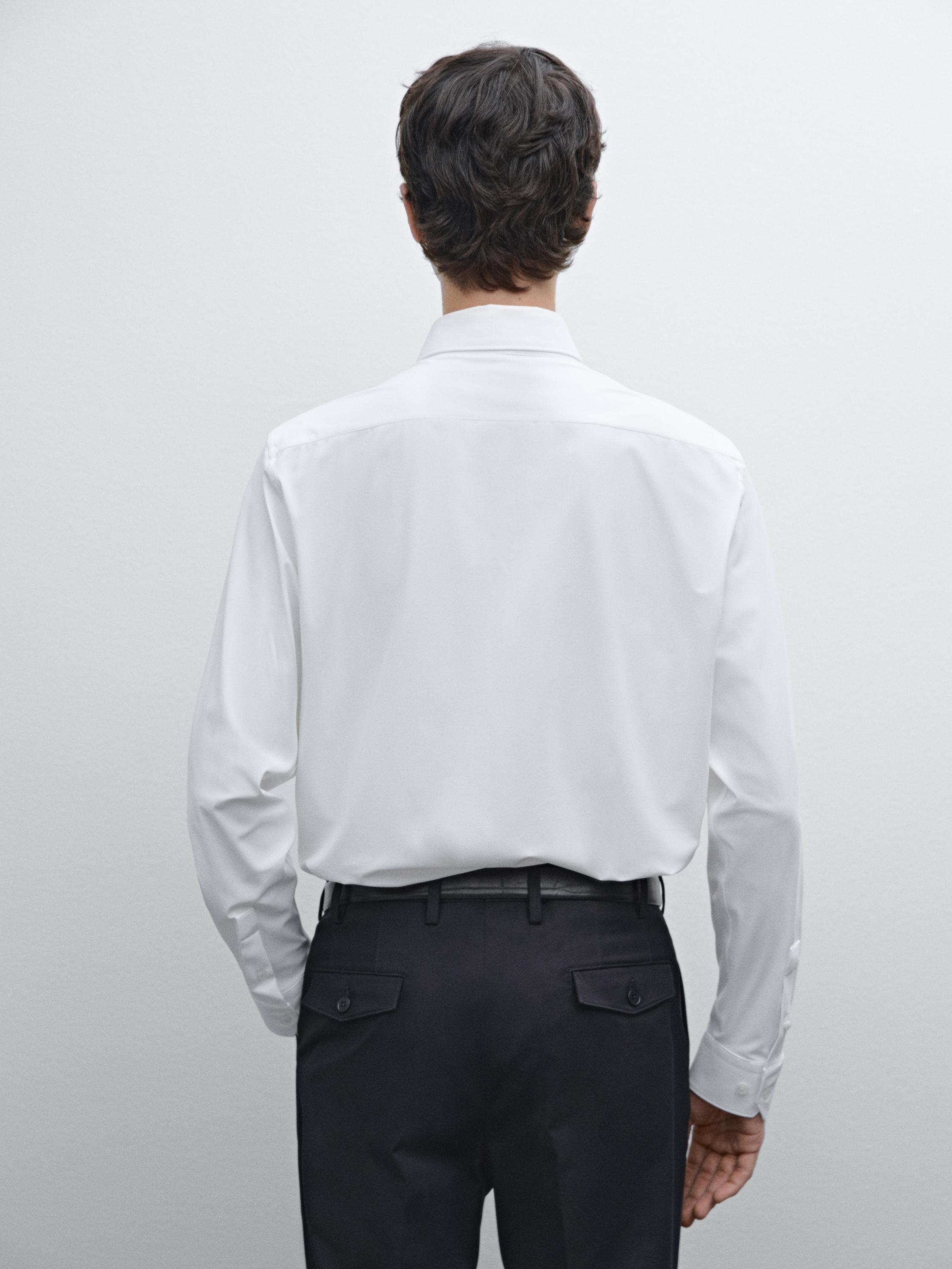 Slim fit non-iron shirt