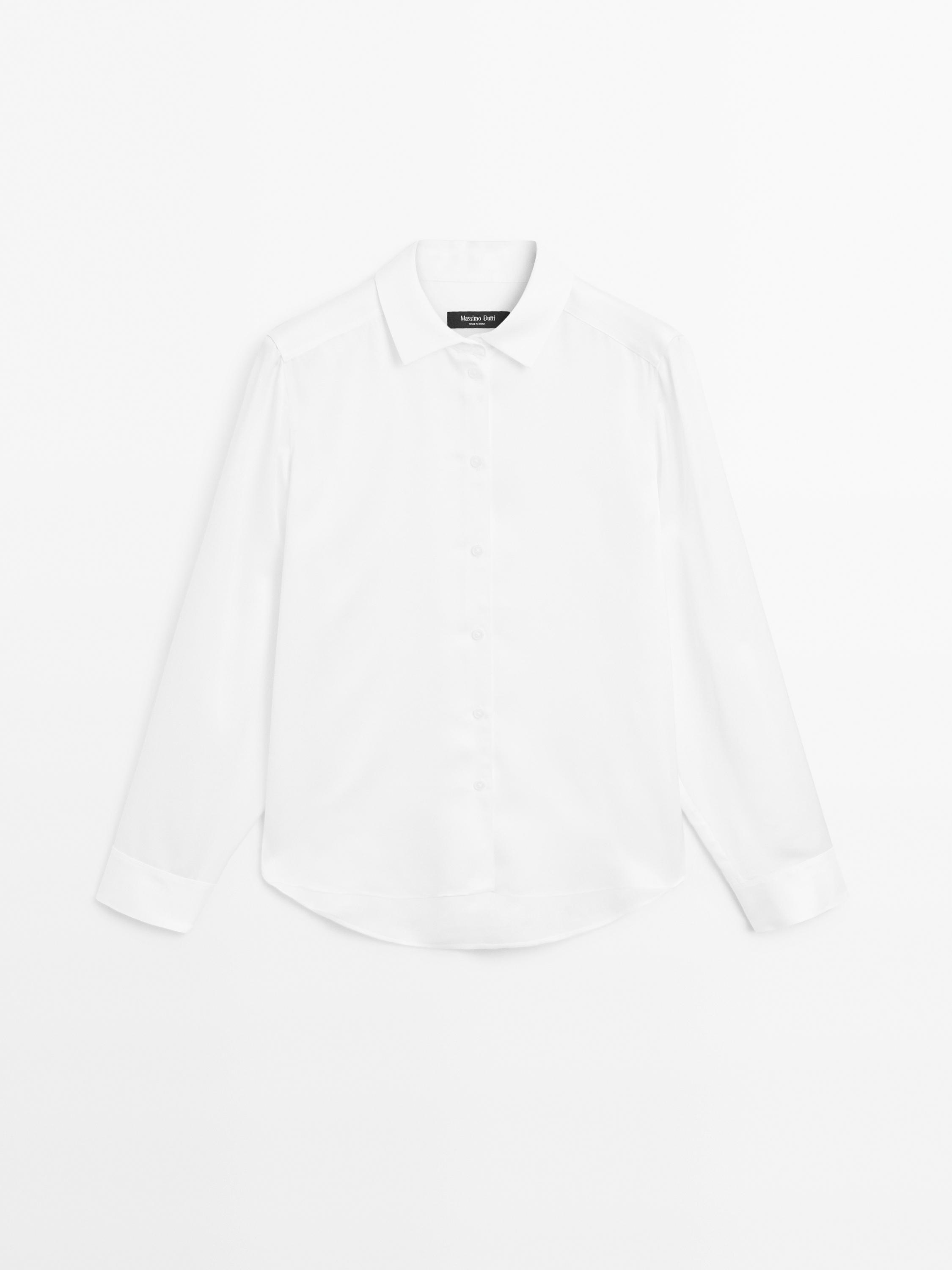 Chemisier fluide satiné