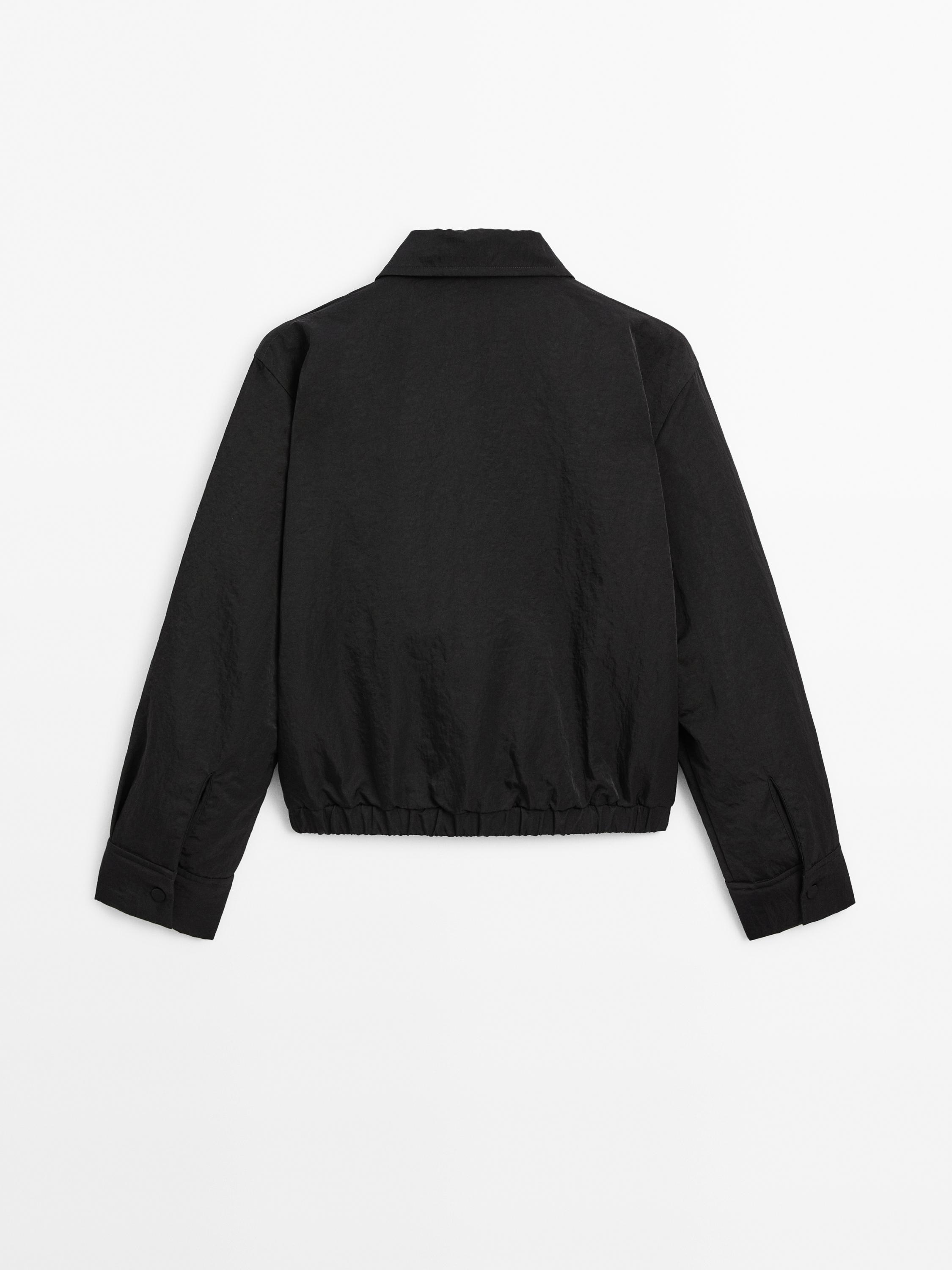Short bomber jacket