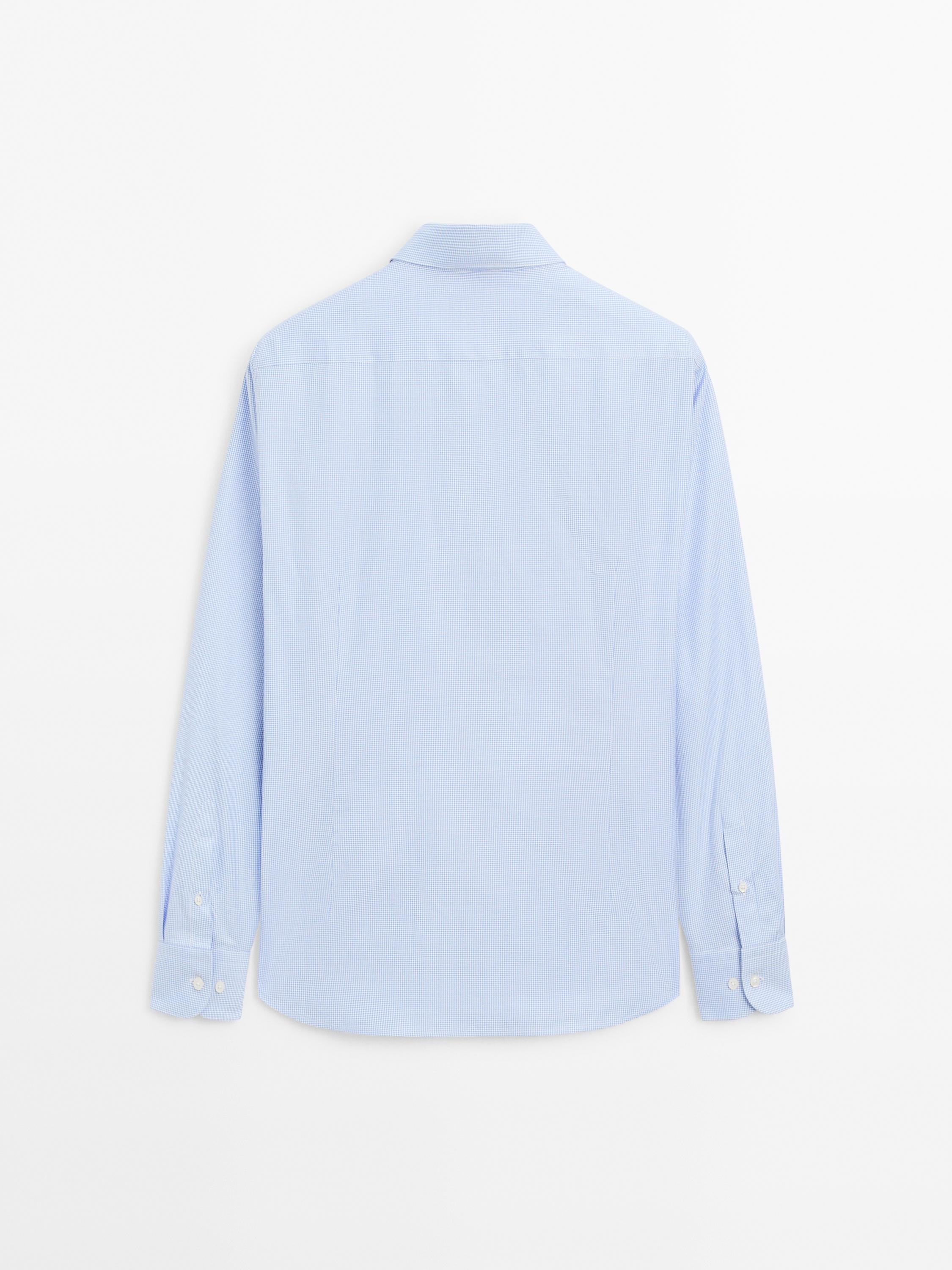 Slim fit 100% cotton shirt
