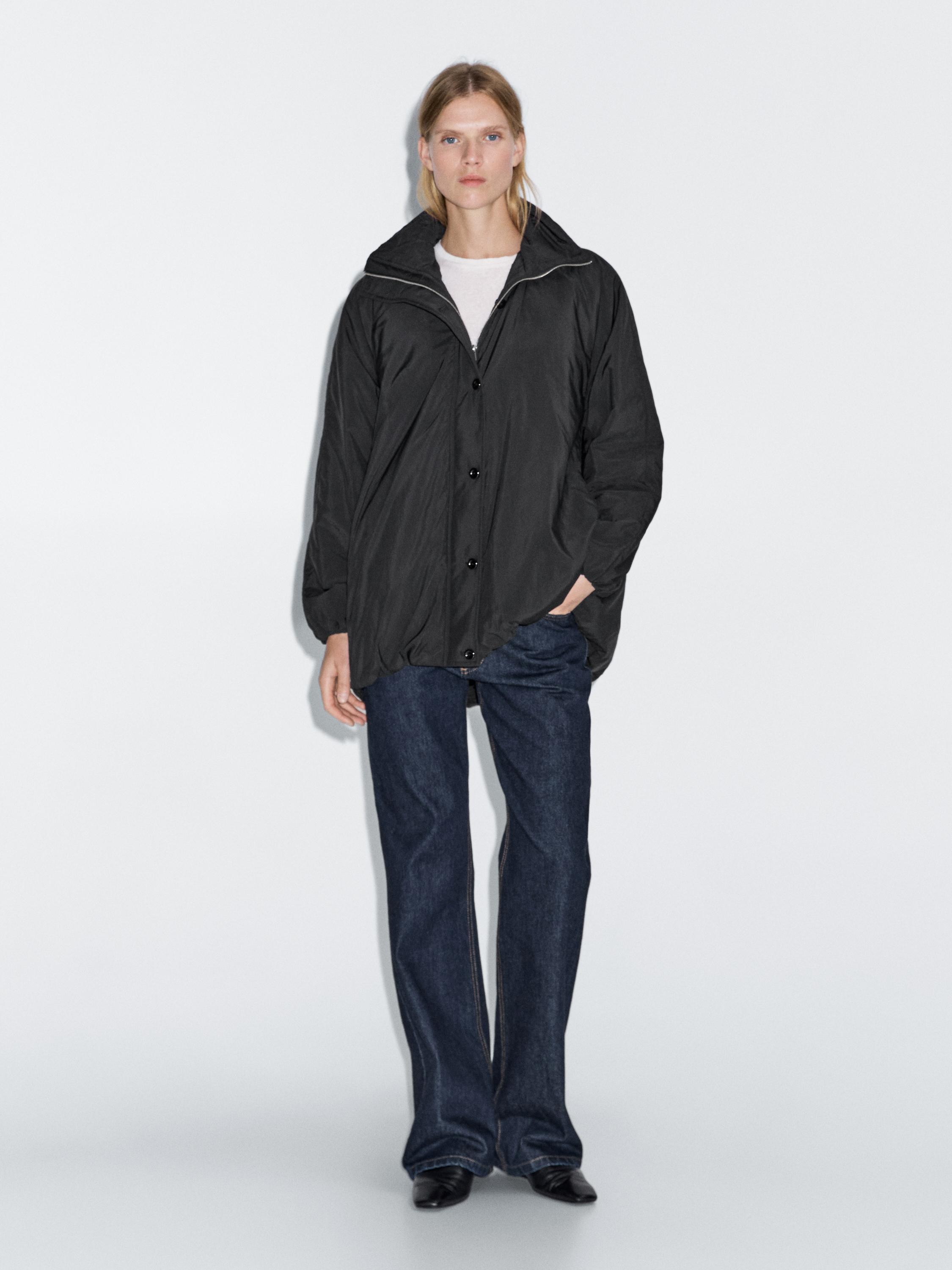 Parka matelassée à col montant