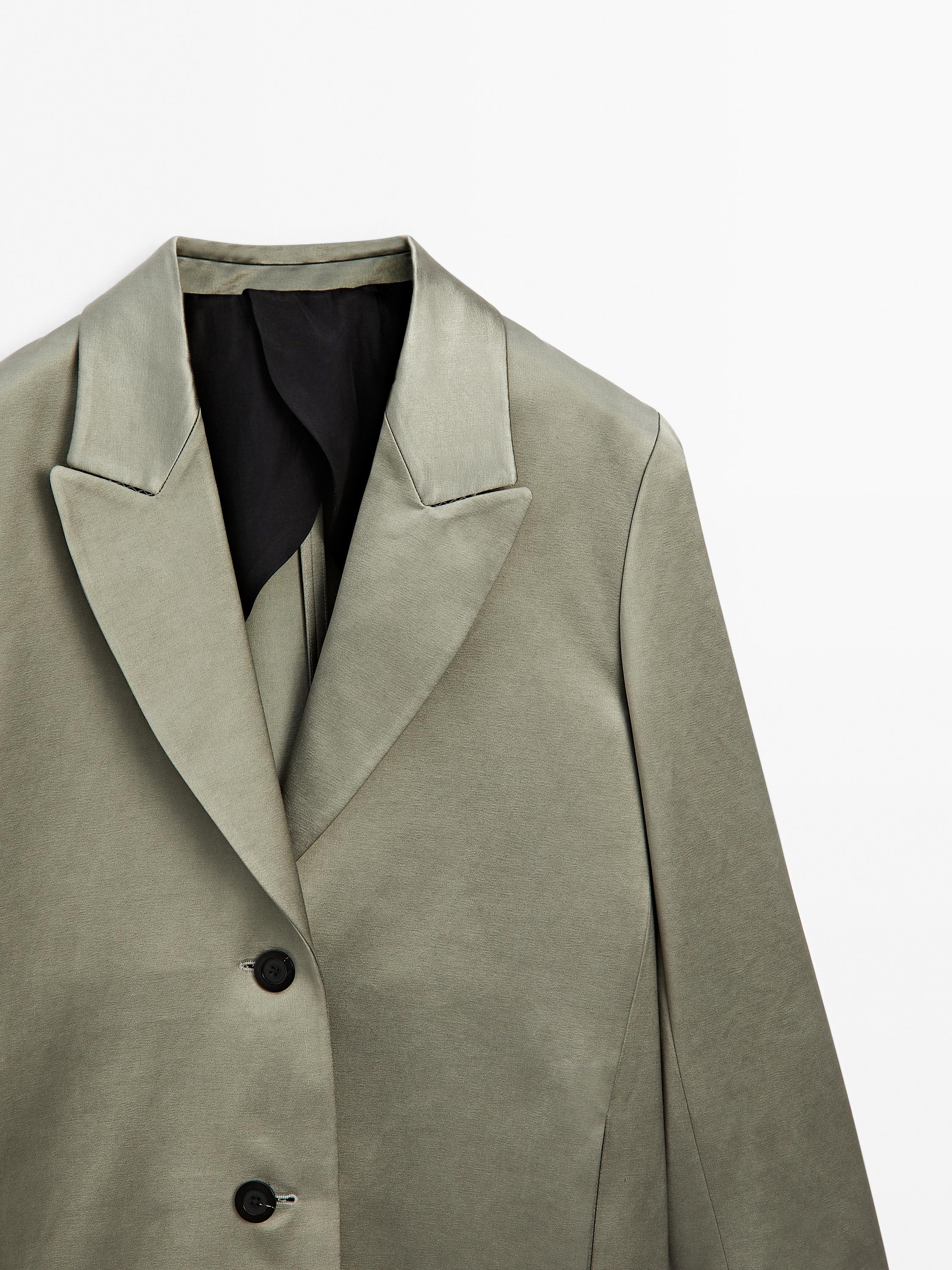 Long satin coat - Studio
