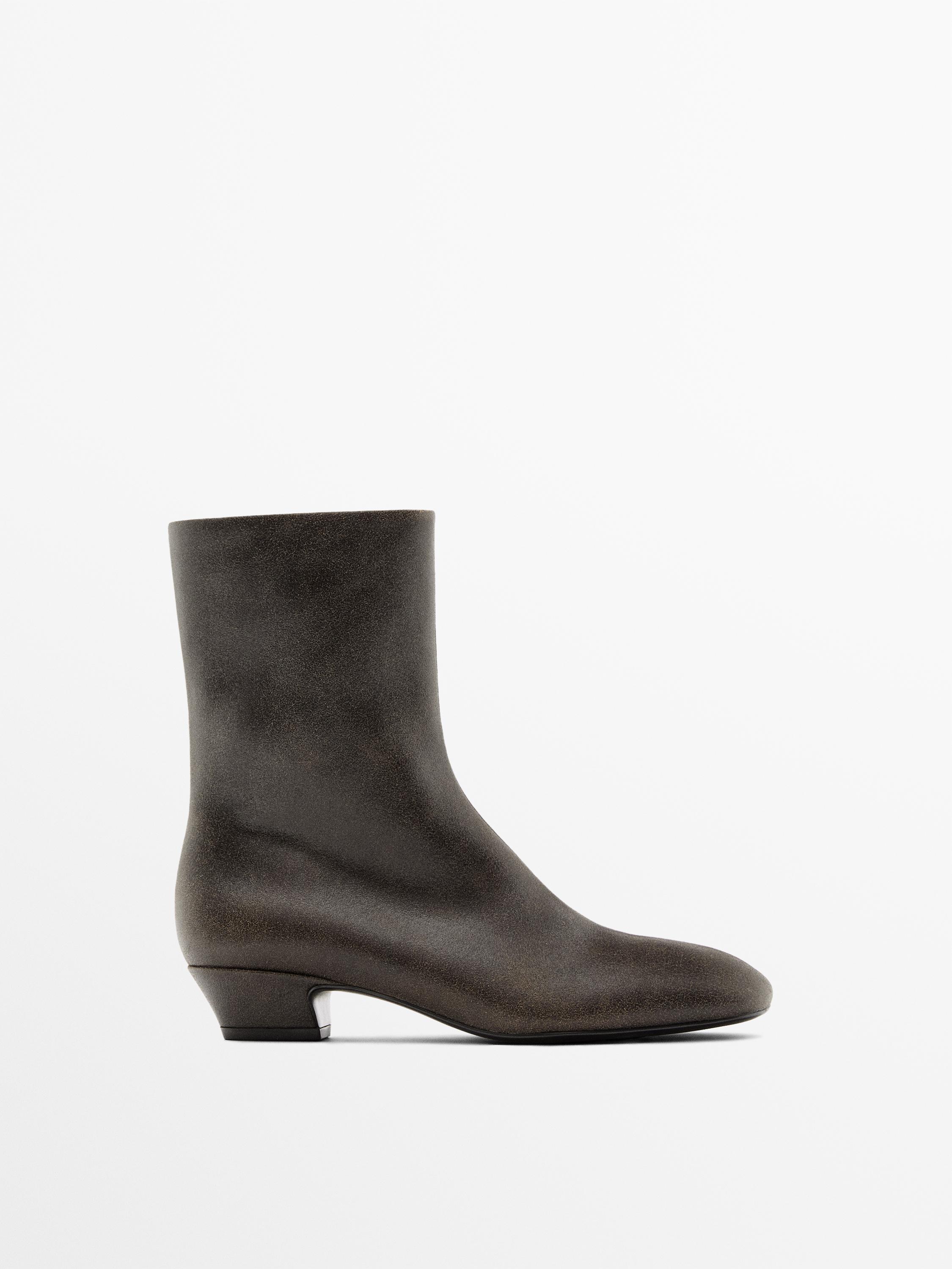Bottines talon similicuir
