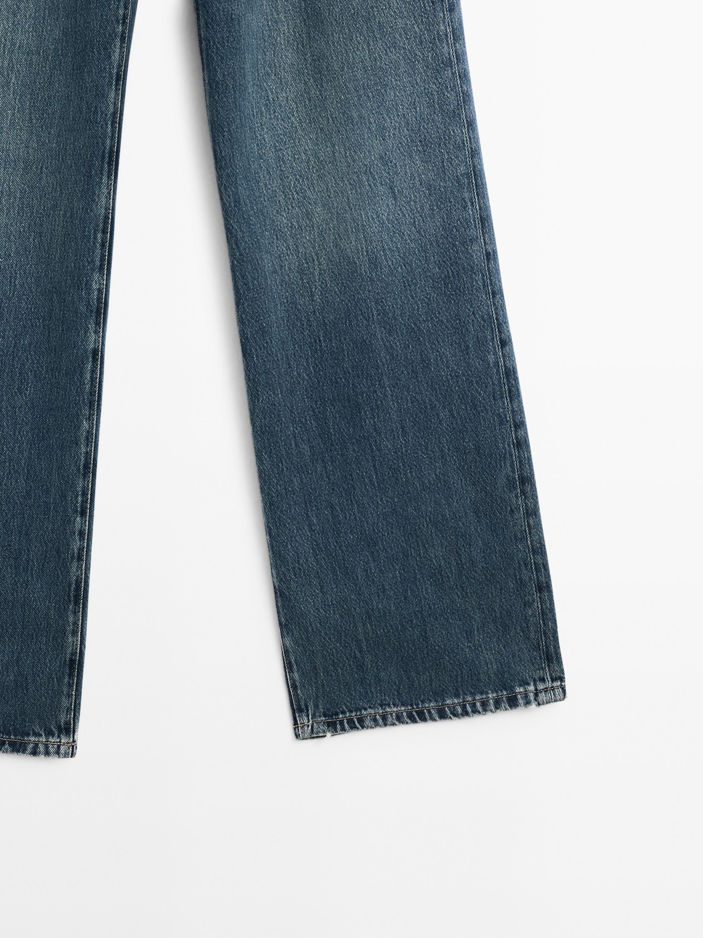 High-waist wide-leg jeans