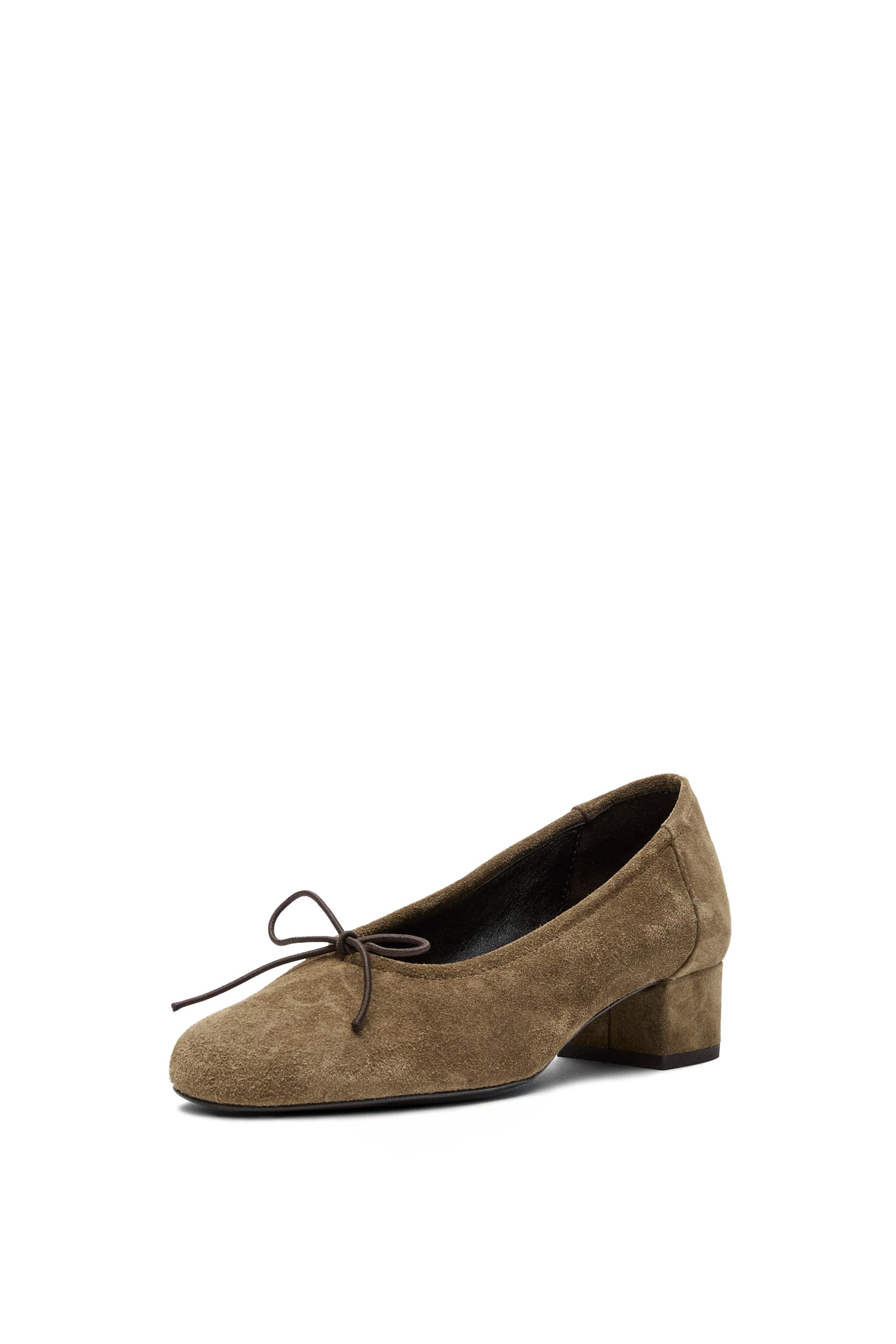High-heel ballerinas — CAMEL