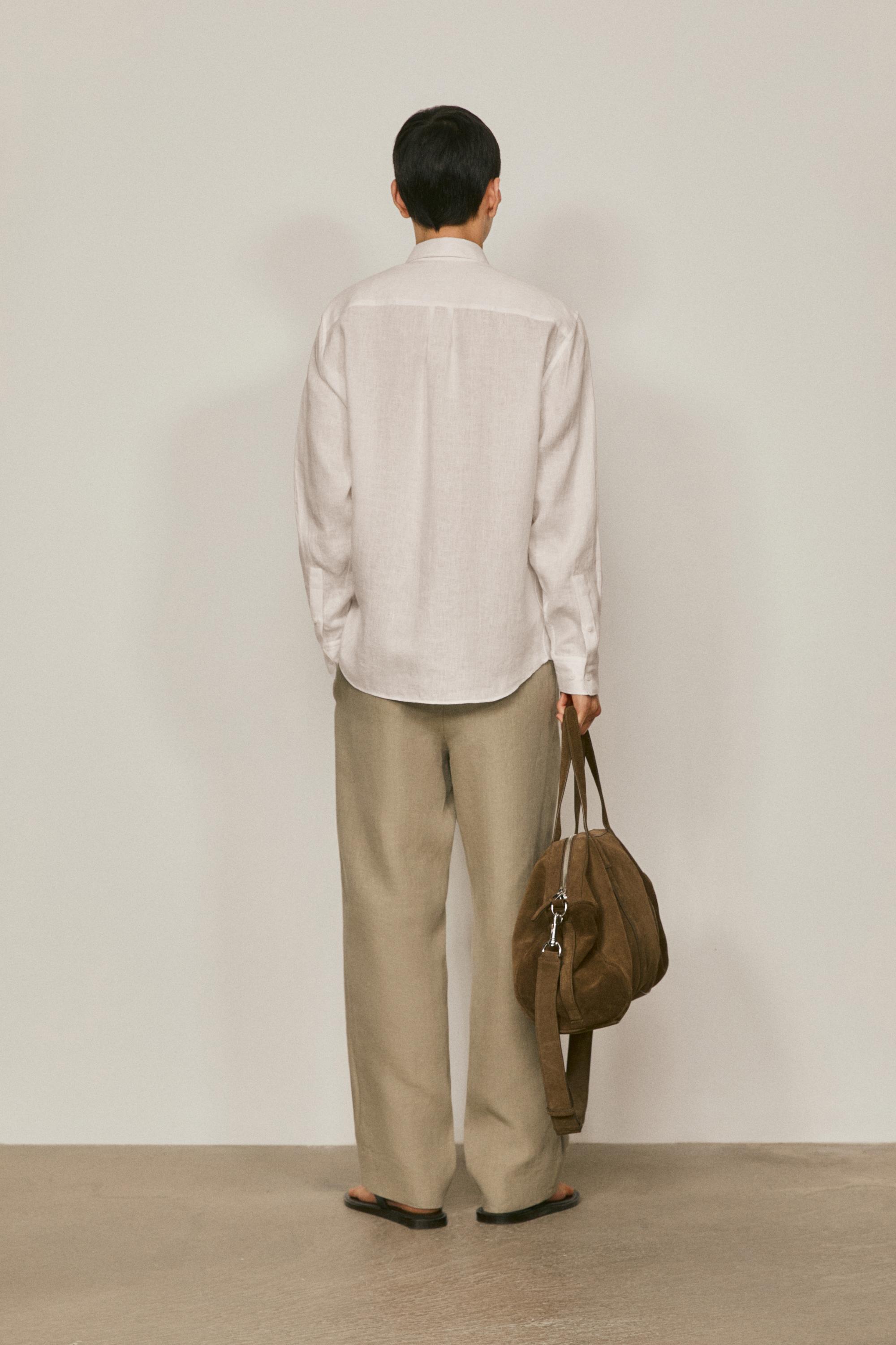 Extra fine 100% linen shirt - LIMITED EDITION — WHITE
