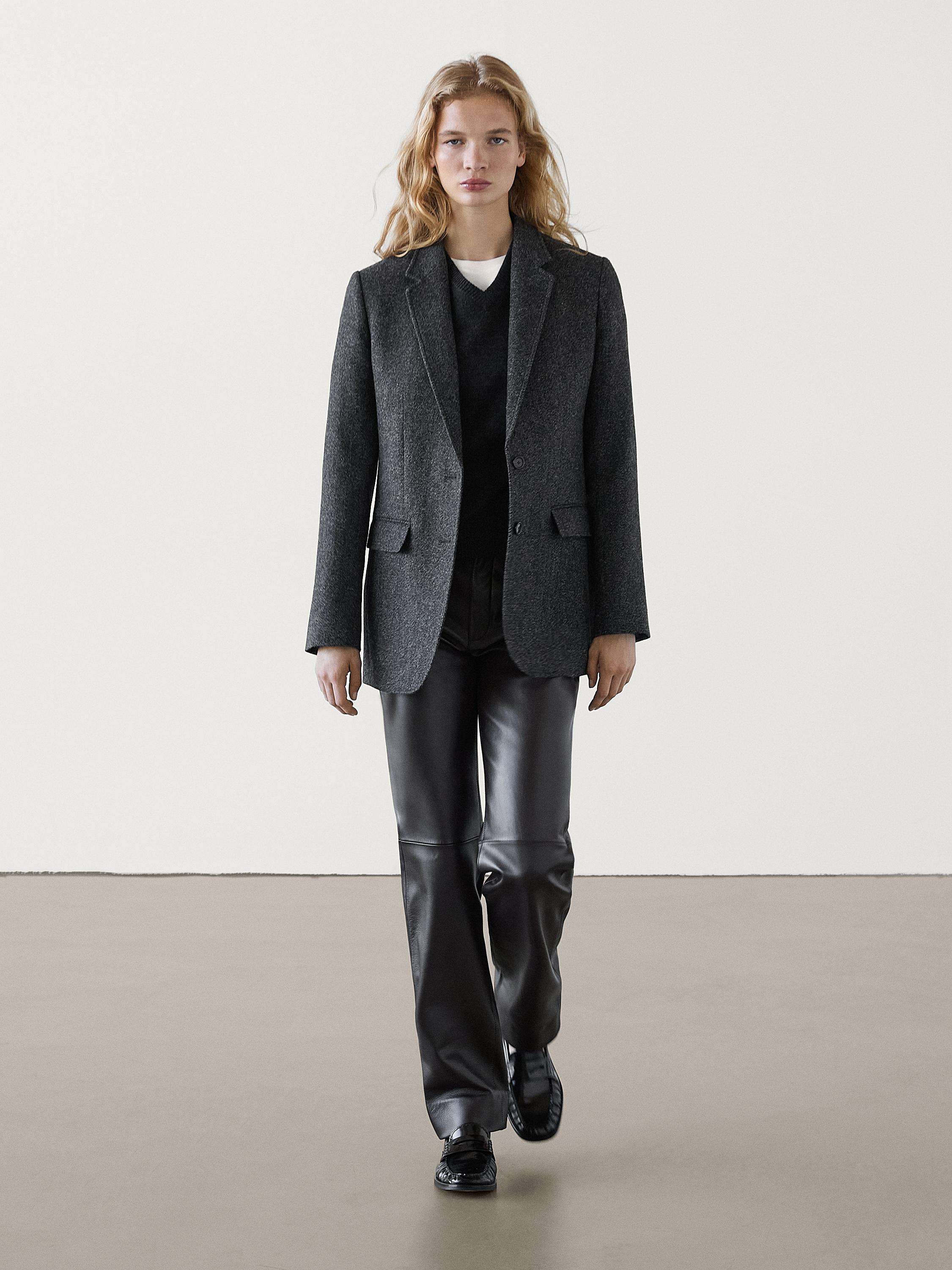 Chaqueta Ante Mujer Massimo Dutti Abrigo Massimo Dutti Rebajas