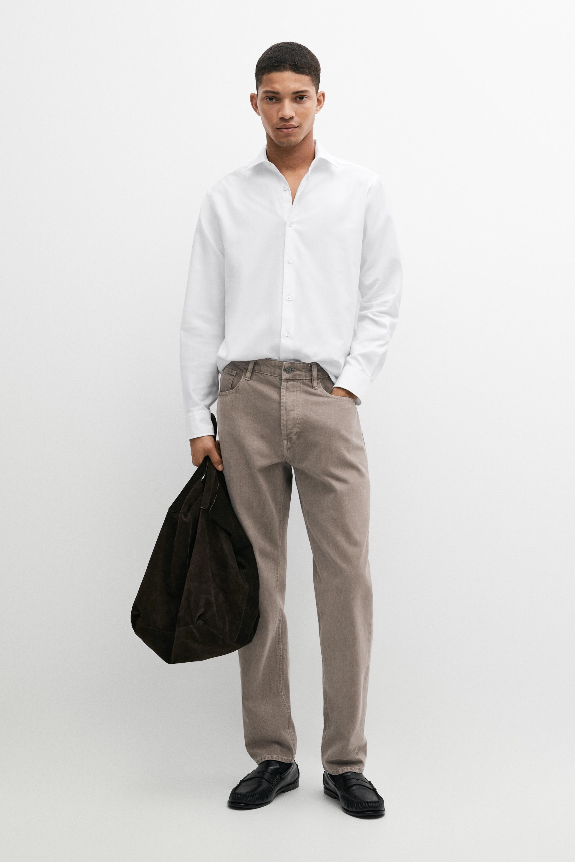 Camisa regular fit twill 100&nbsp;% algodón