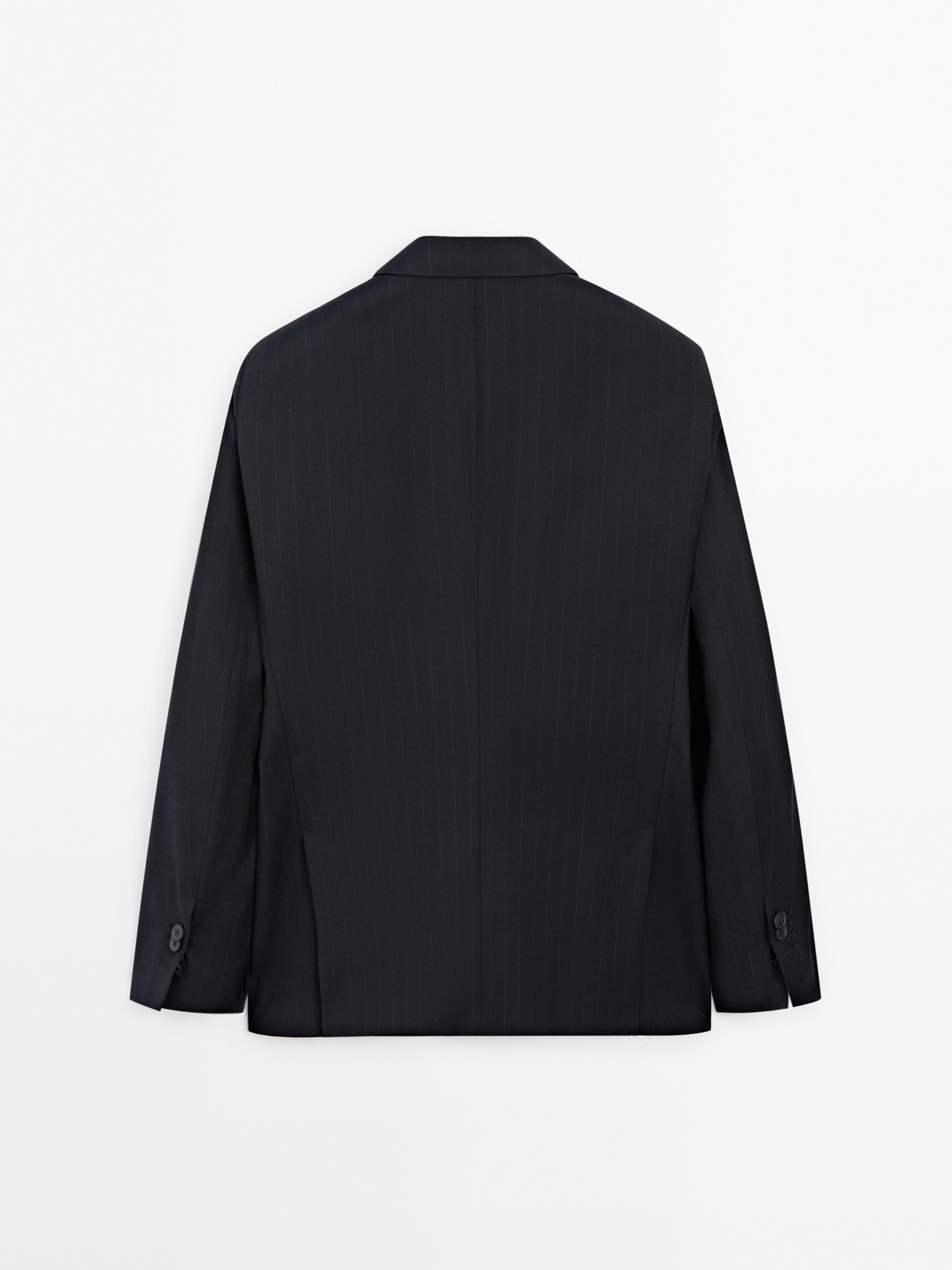 Veste de costume à rayures tennis en laine