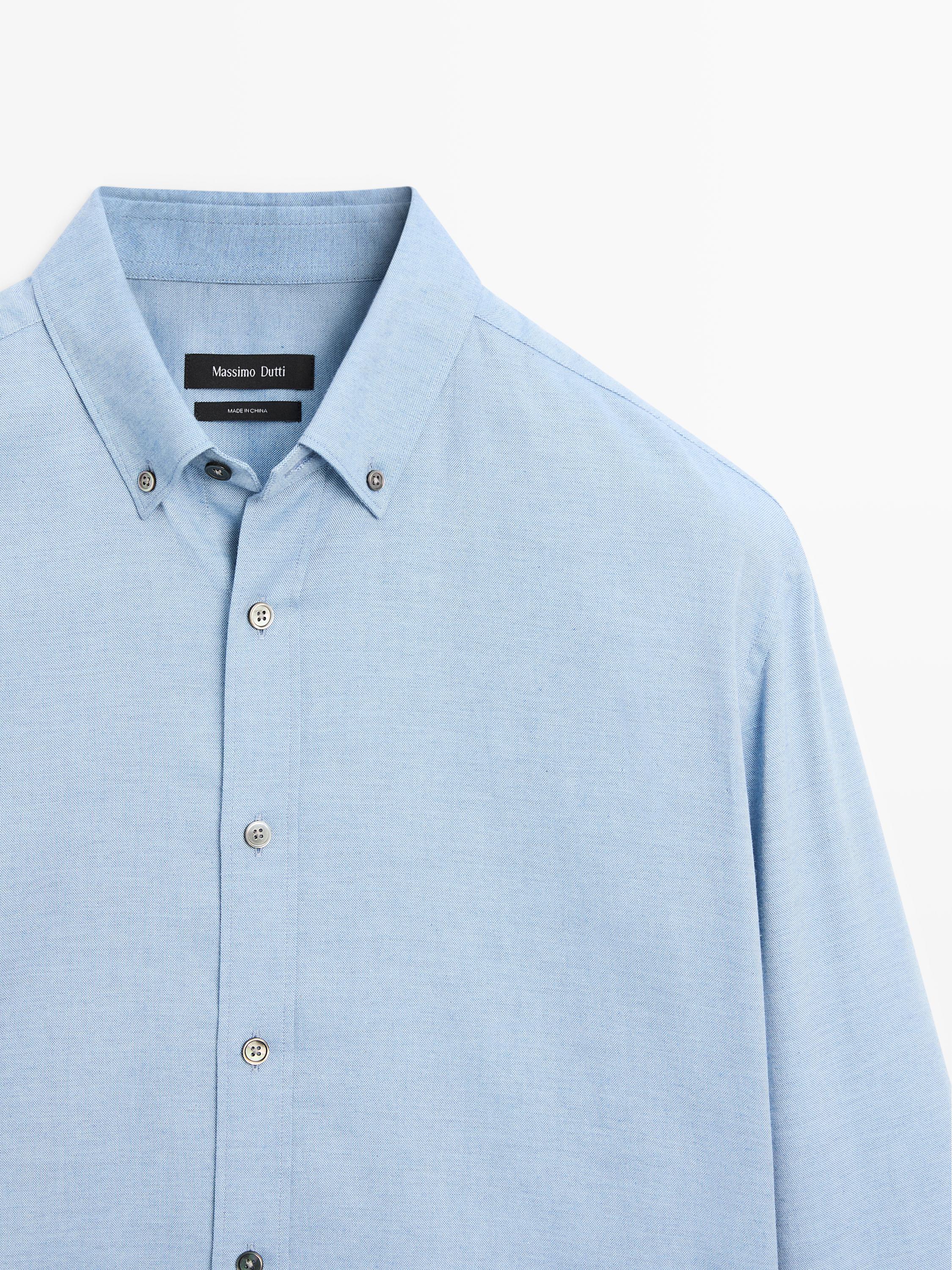 Camisa melange soft regular fit
