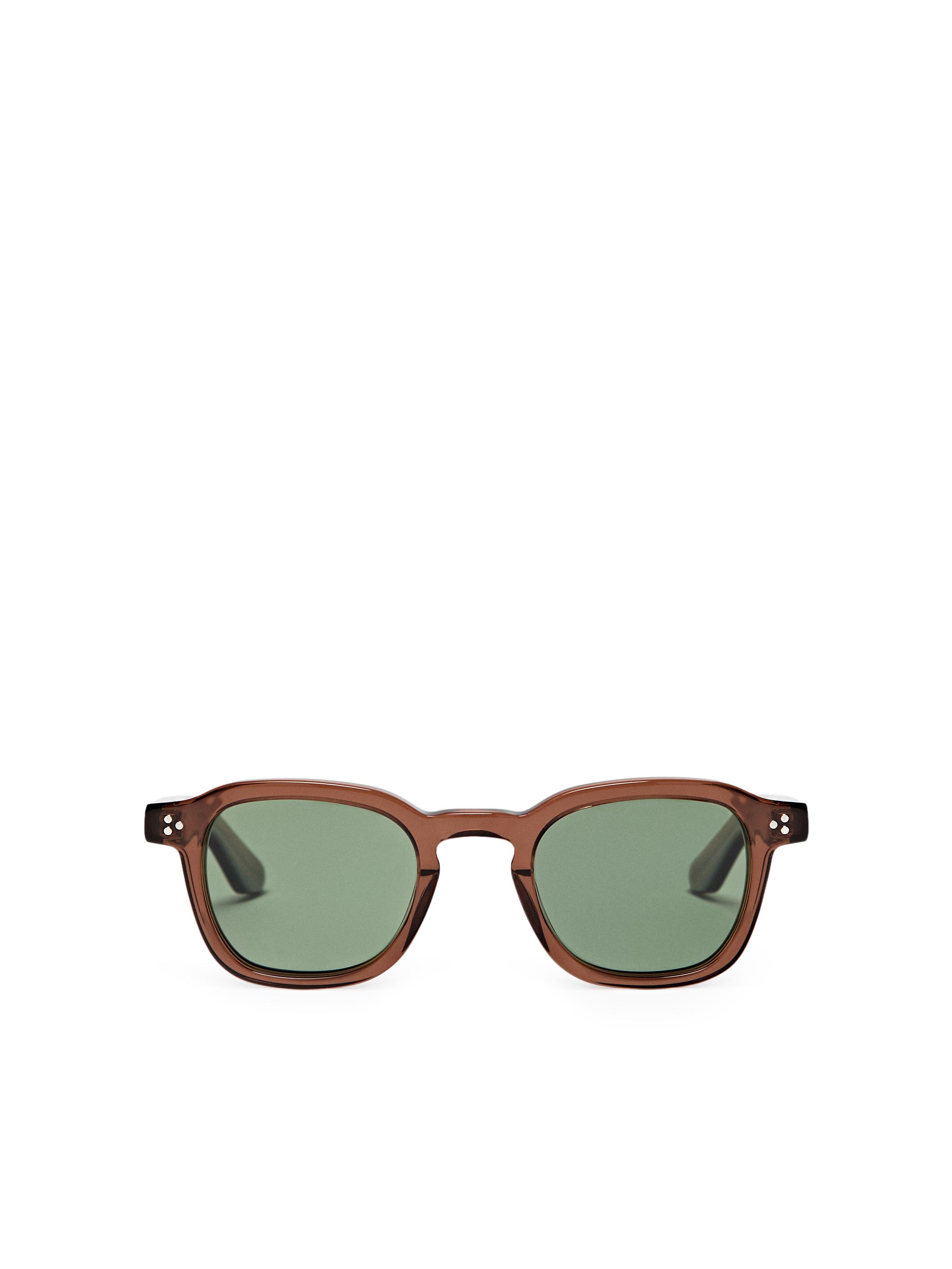 Round sunglasses — BROWN MARL