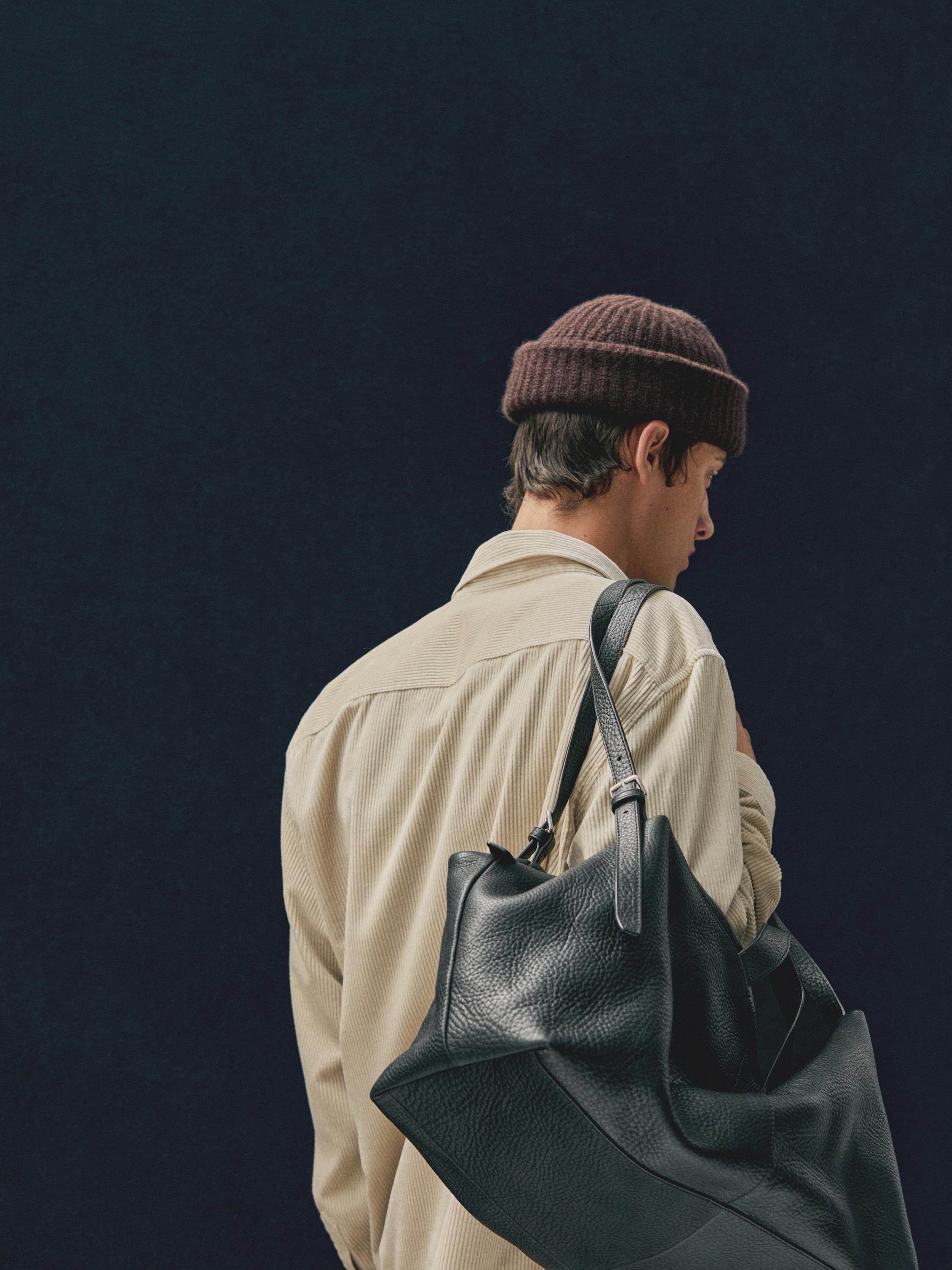 Nappa leather duffle bag