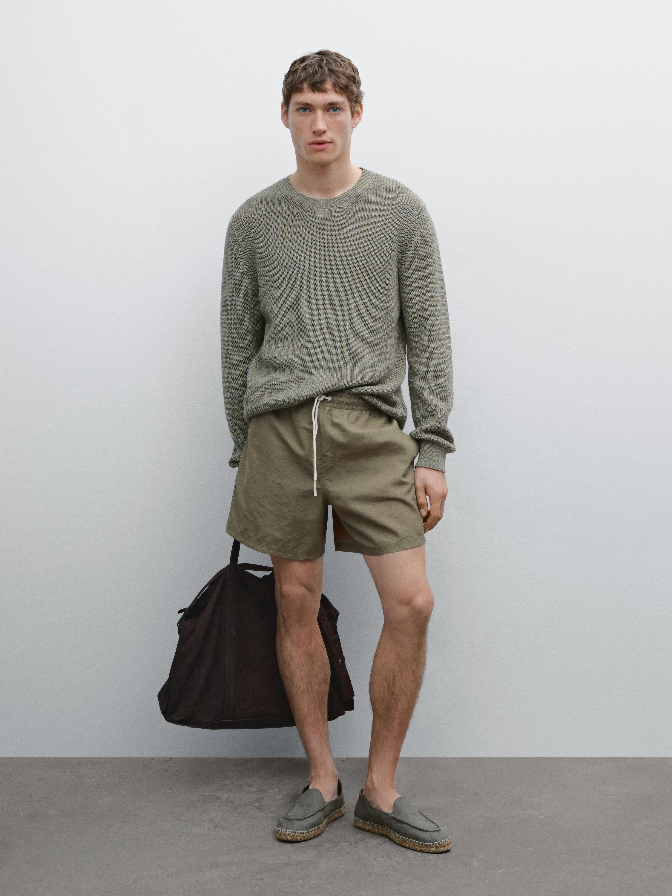 Plain swimming regular fit Faded khaki 1