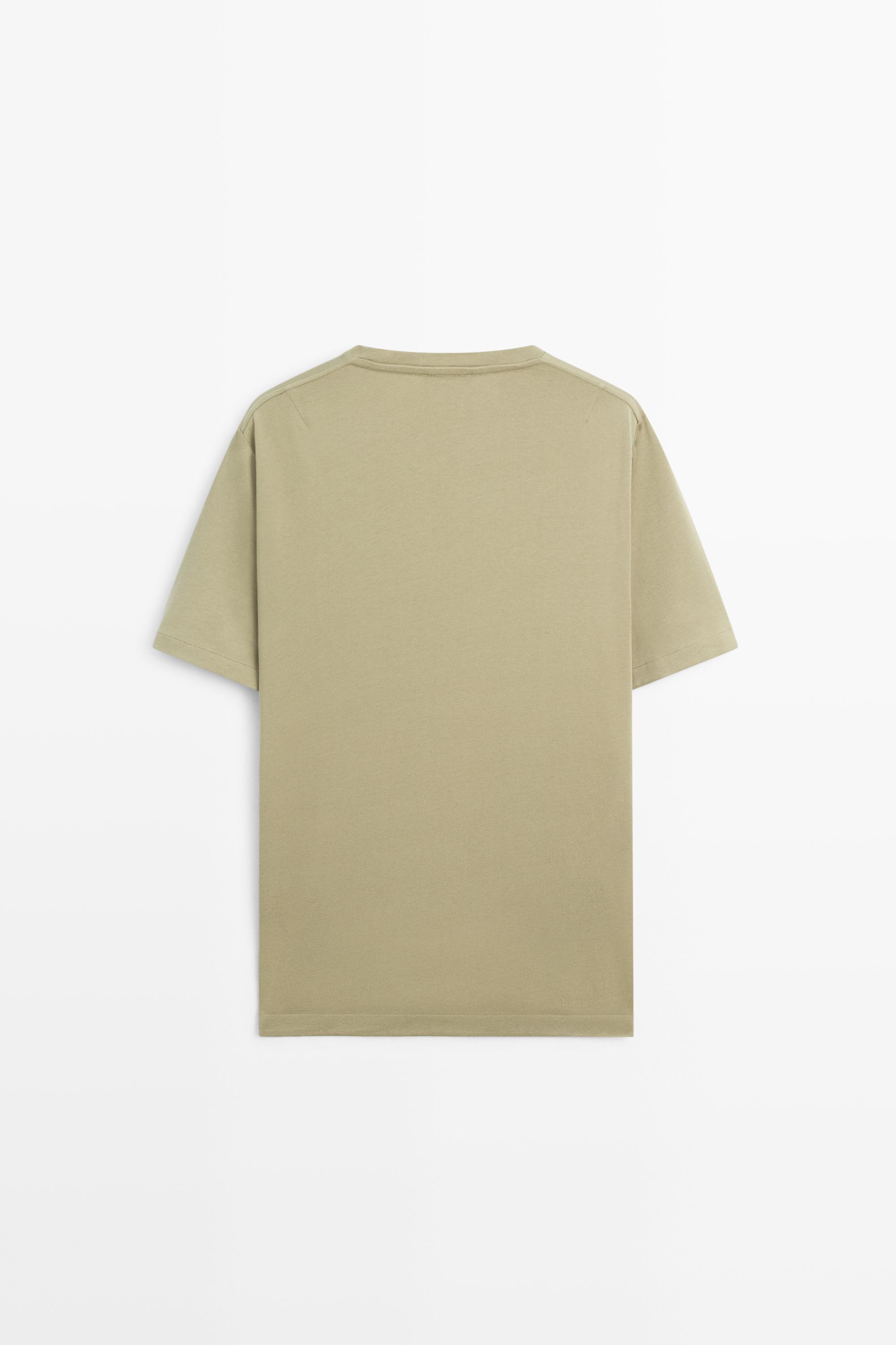 100% cotton short-sleeve T-shirt — PALE GREEN