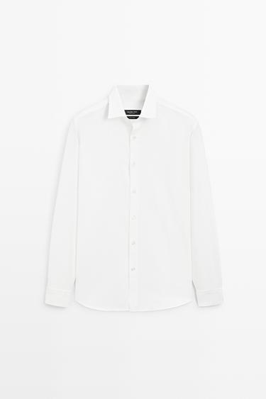 Regular fit 100% cotton Oxford shirt — WHITE 2